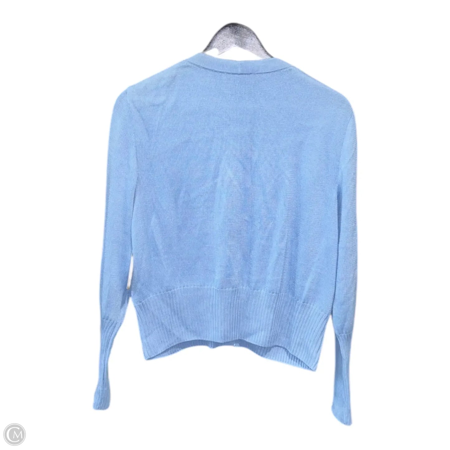 Sweater Cardigan Luxury Designer By St John Collection In Blue, Size: L