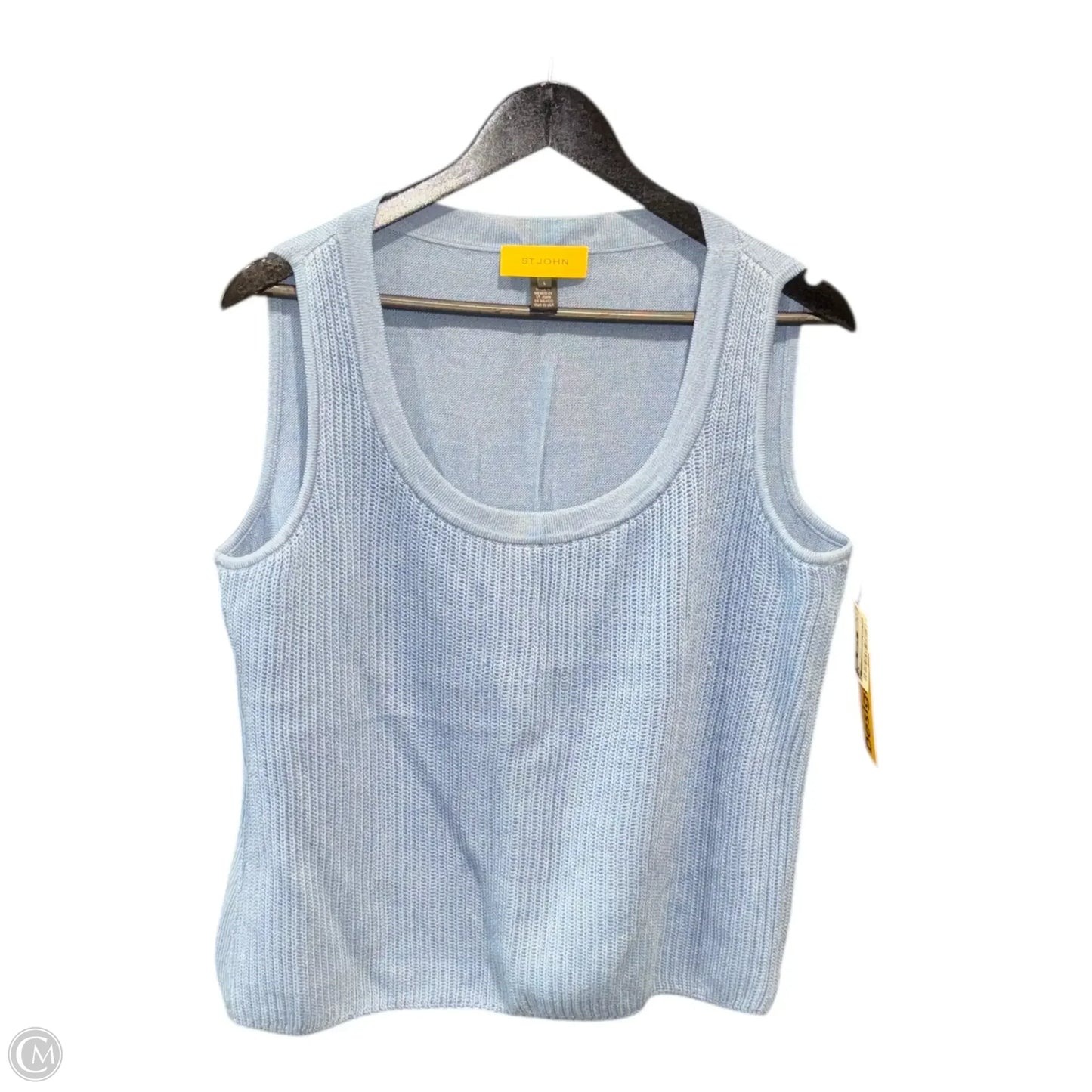 Top Sleeveless Luxury Designer By St John Collection In Blue, Size: L