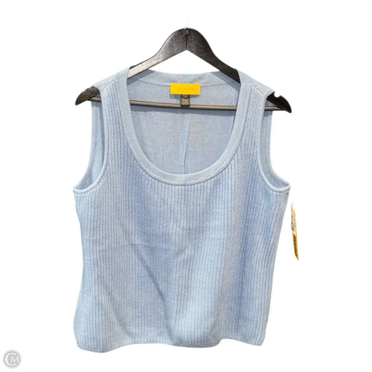 Top Sleeveless Luxury Designer By St John Collection In Blue, Size: L