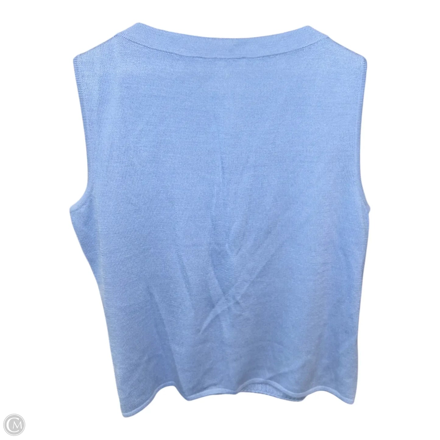 Top Sleeveless Luxury Designer By St John Collection In Blue, Size: L