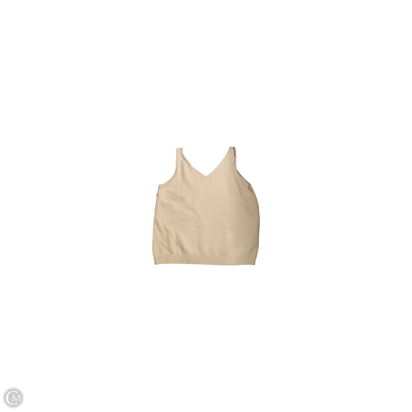 Sweater 2pc By Lands End In Tan, Size: M