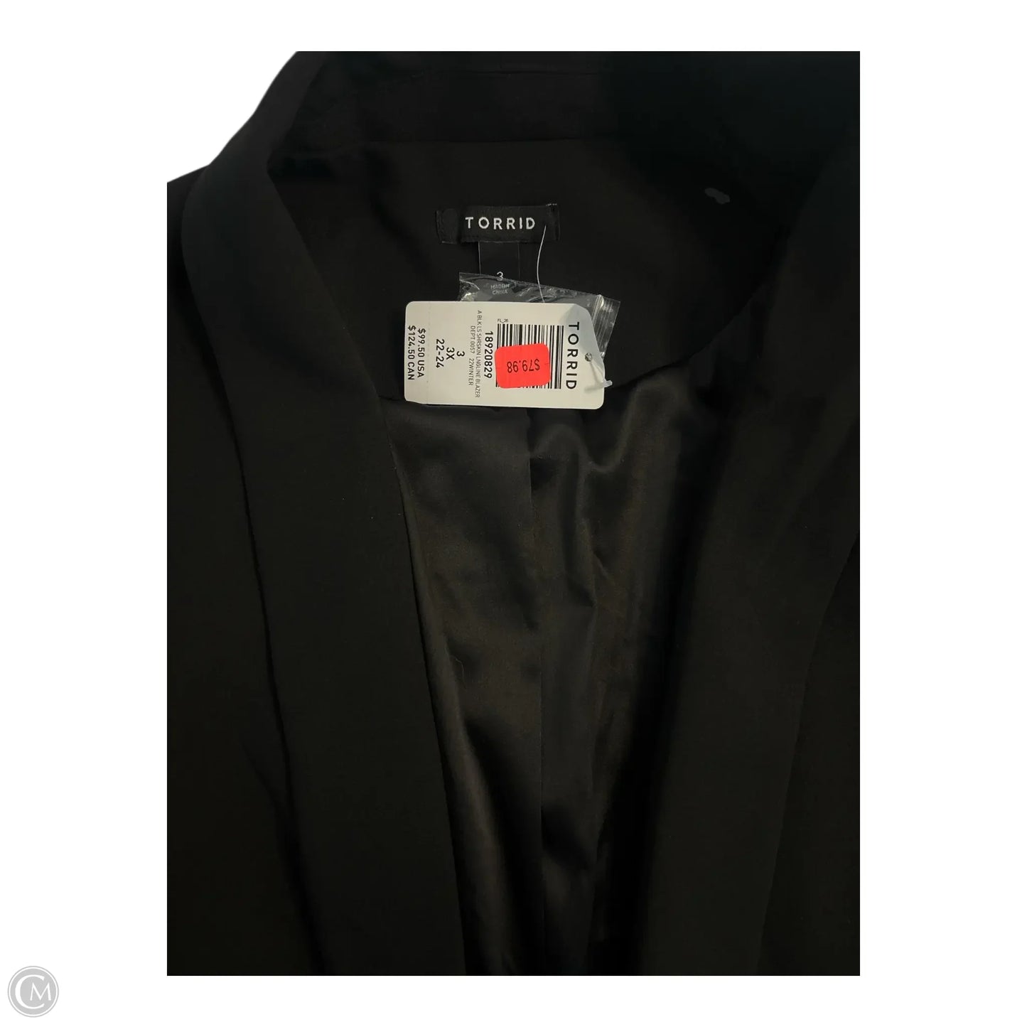 Blazer By Torrid In Black, Size: 3x