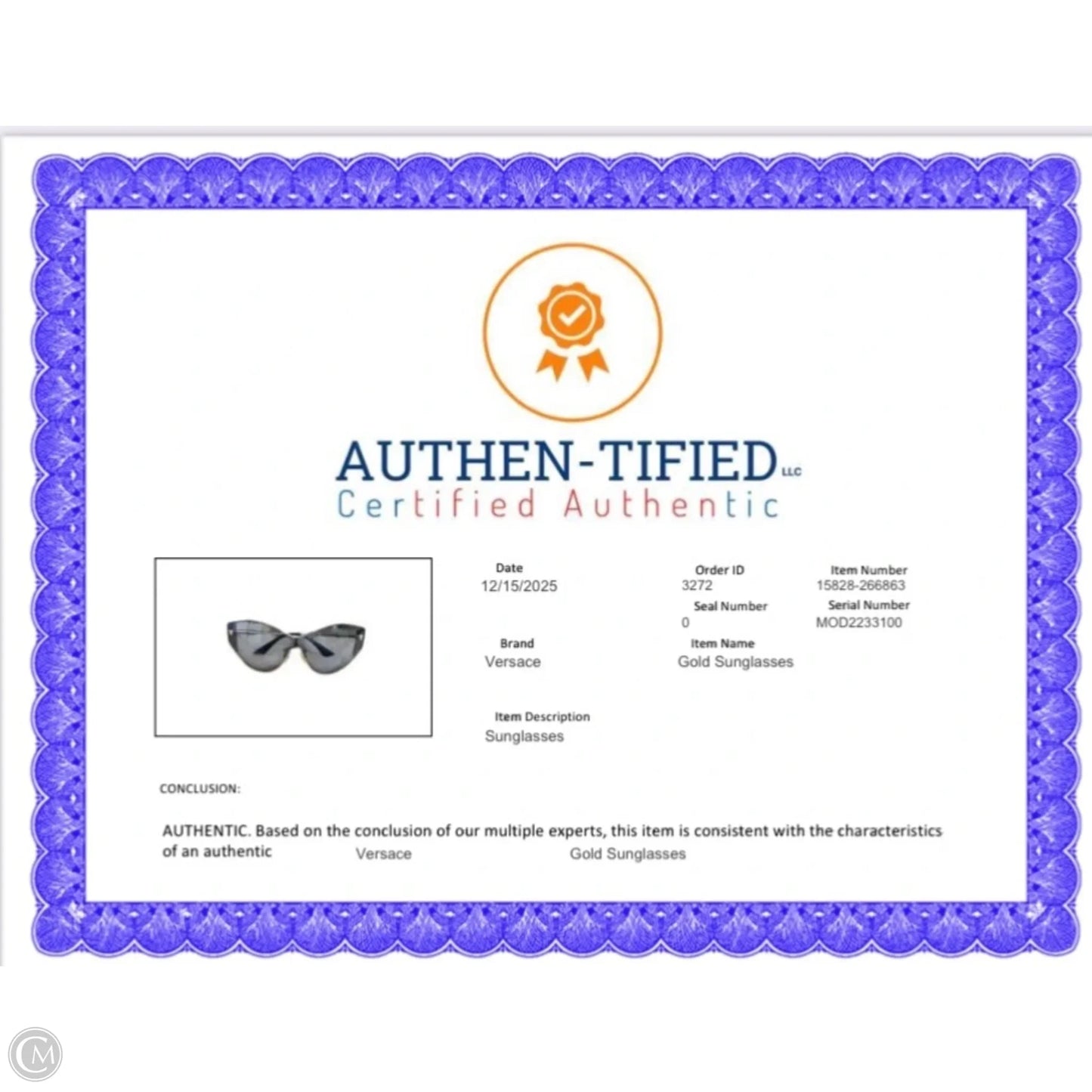 Sunglasses Luxury Designer By Versace