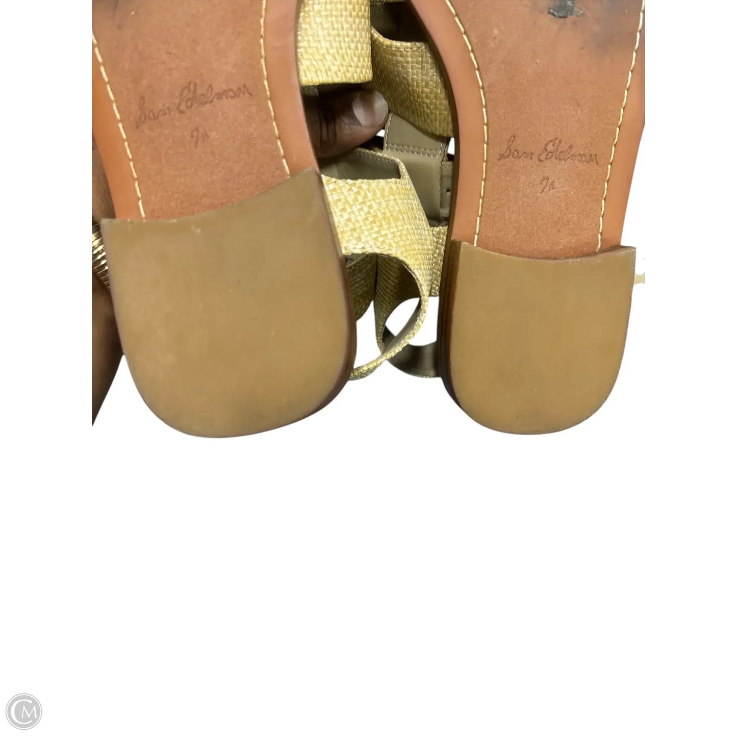 Sandals Flats By Sam Edelman In Tan, Size: 7.5