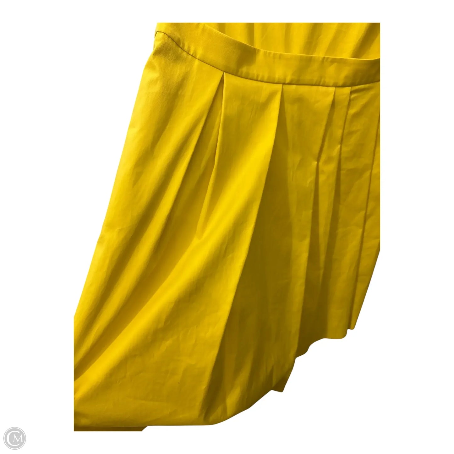 Dress Luxury Designer By Ferragamo In Yellow, Size: L