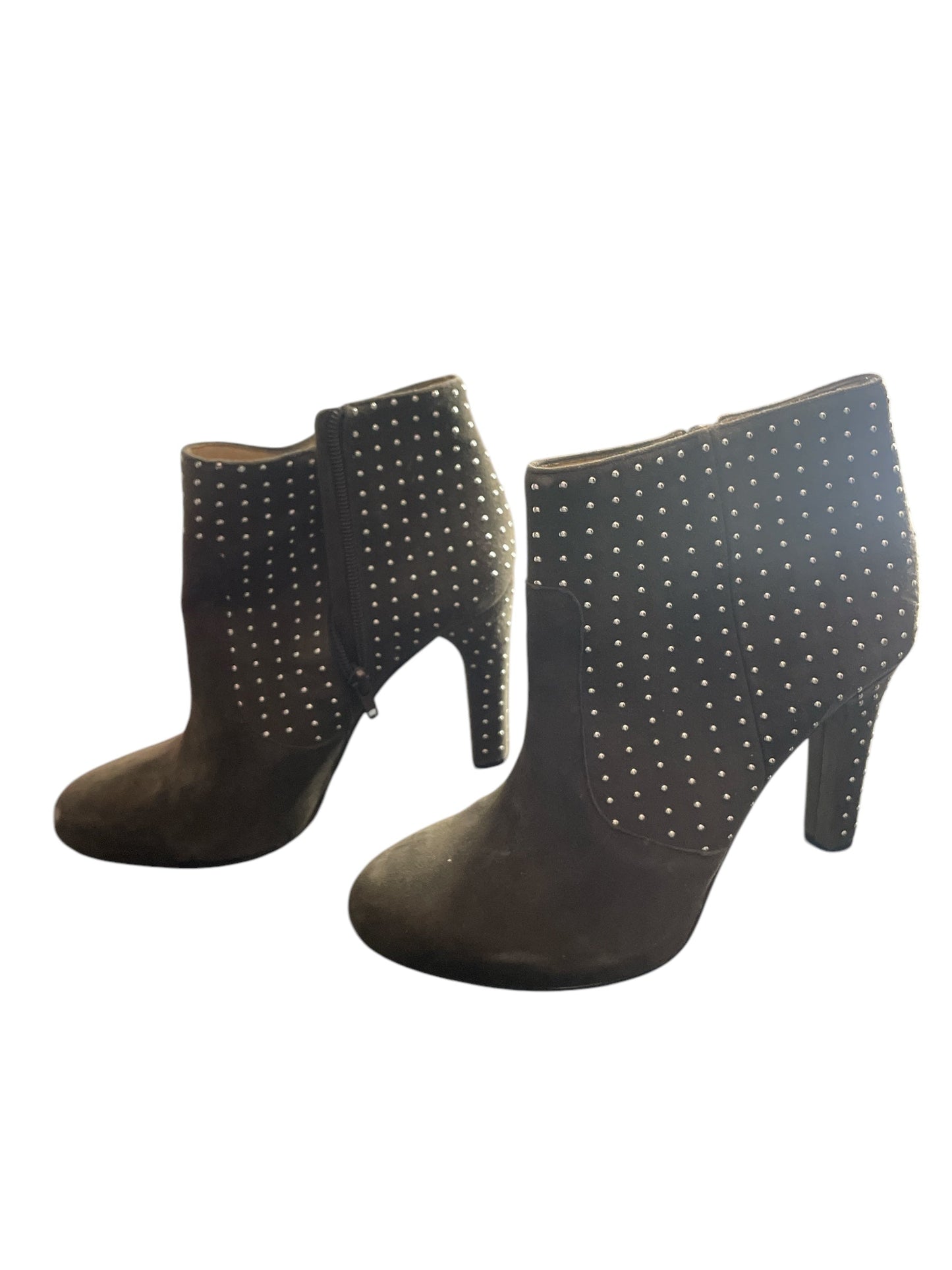 Boots Ankle Heels By Inc In Taupe, Size: 7