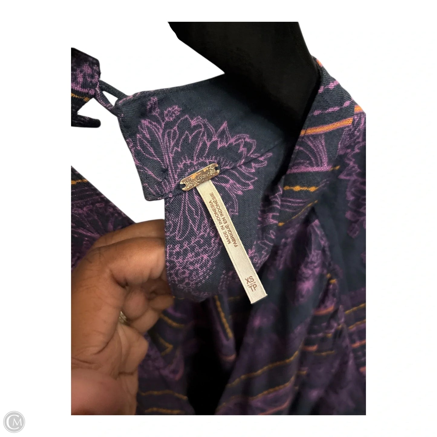 Top Long Sleeve By Free People In Purple, Size: Xs