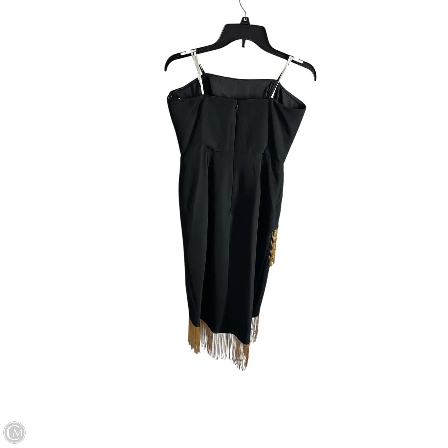 Dress Party Midi By Cma In Black & Gold, Size: 6