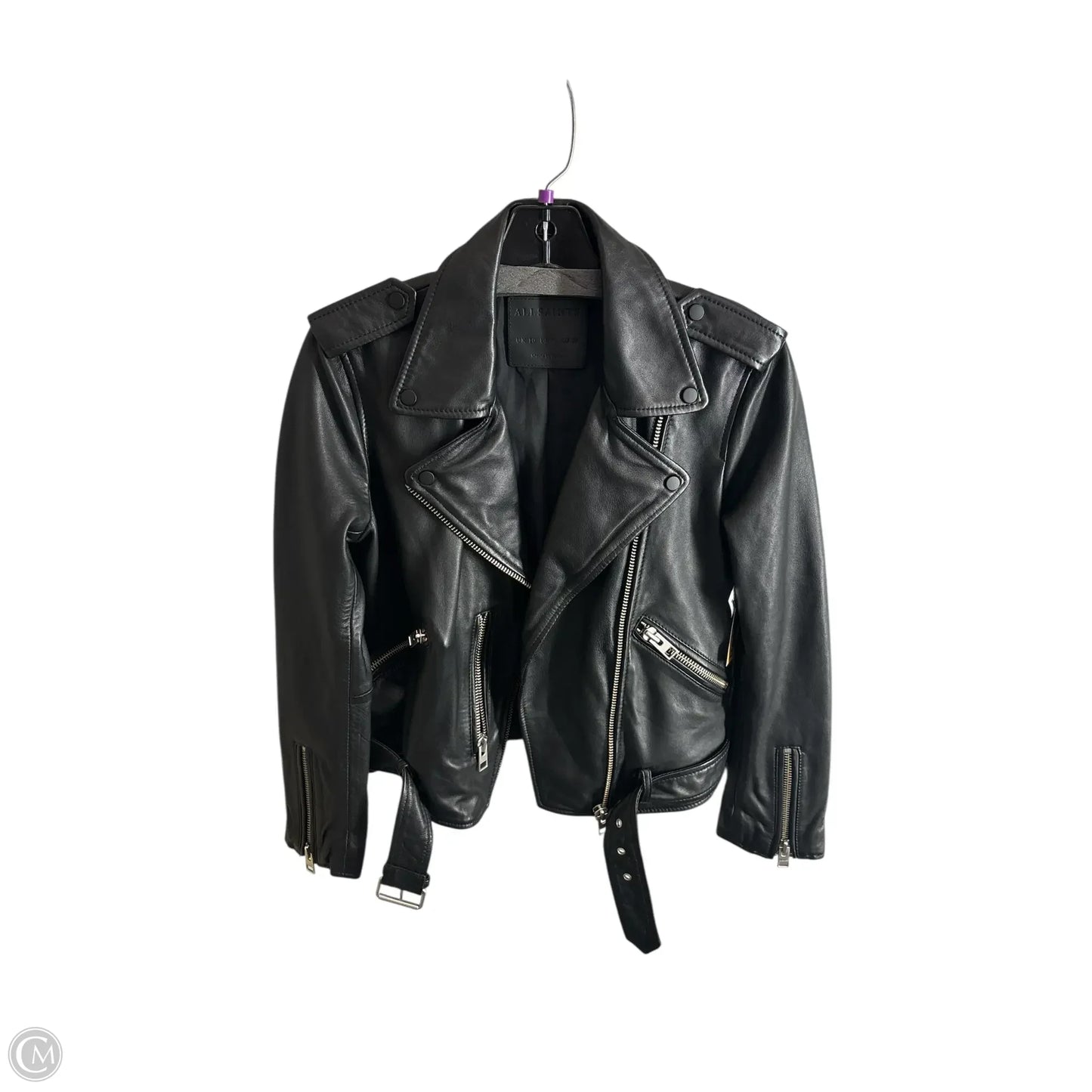 Jacket Designer By All Saints In Black, Size: 6