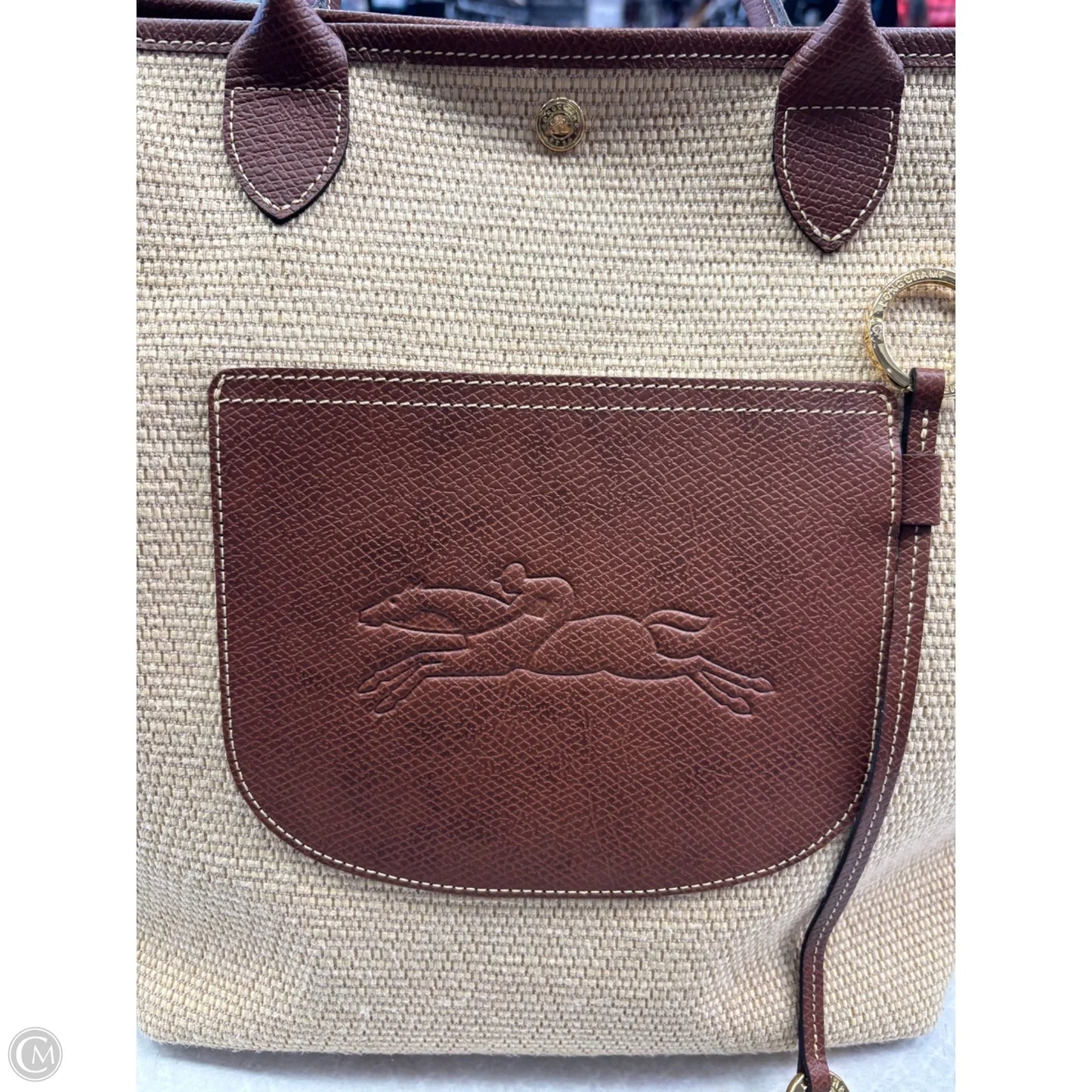 Handbag Designer By Longchamp, Size: Large