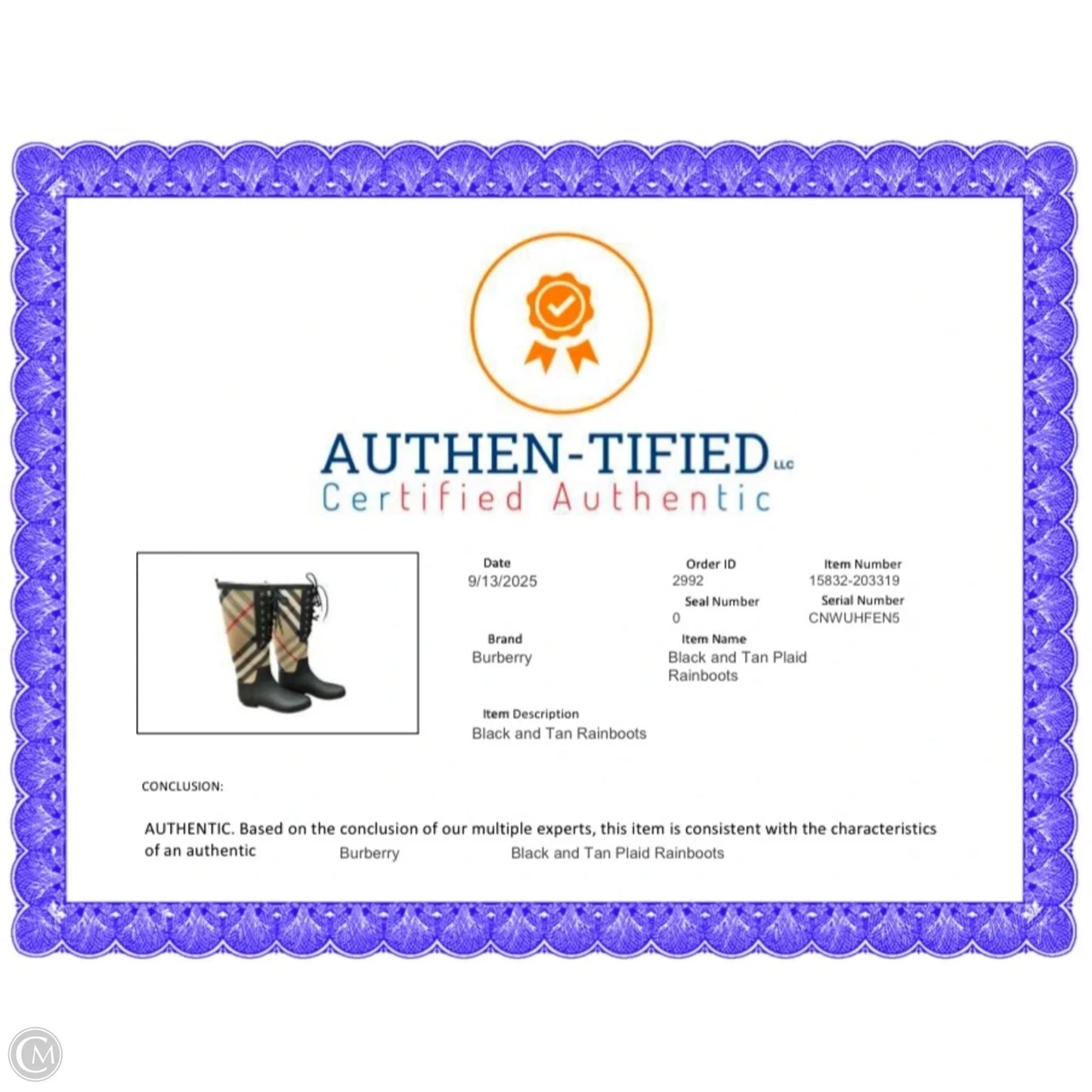 Boots Luxury Designer By Burberry In Plaid Pattern