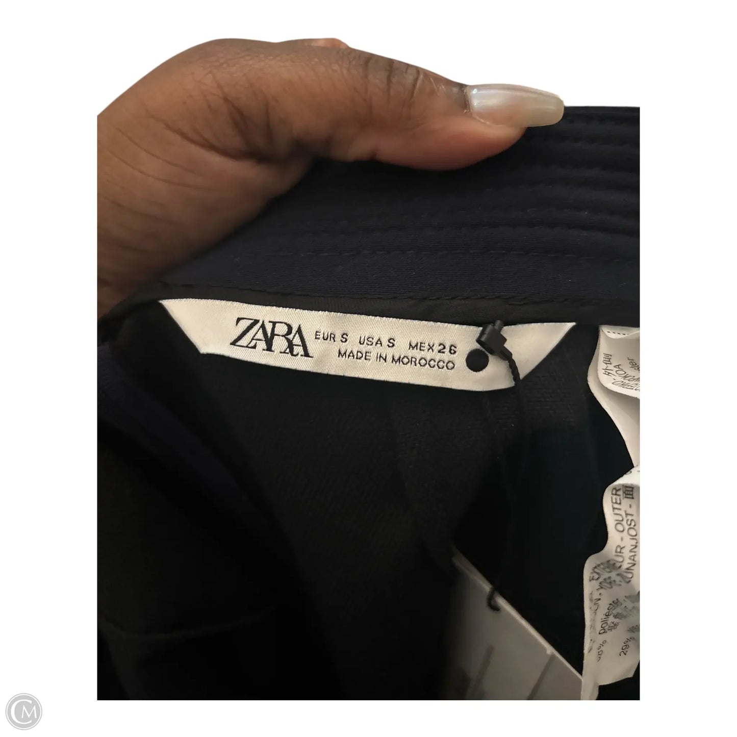 Skirt Maxi By Zara In Navy, Size: S