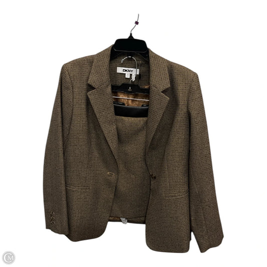 Skirt Suit 2pc By Dkny In Gold, Size: 12p
