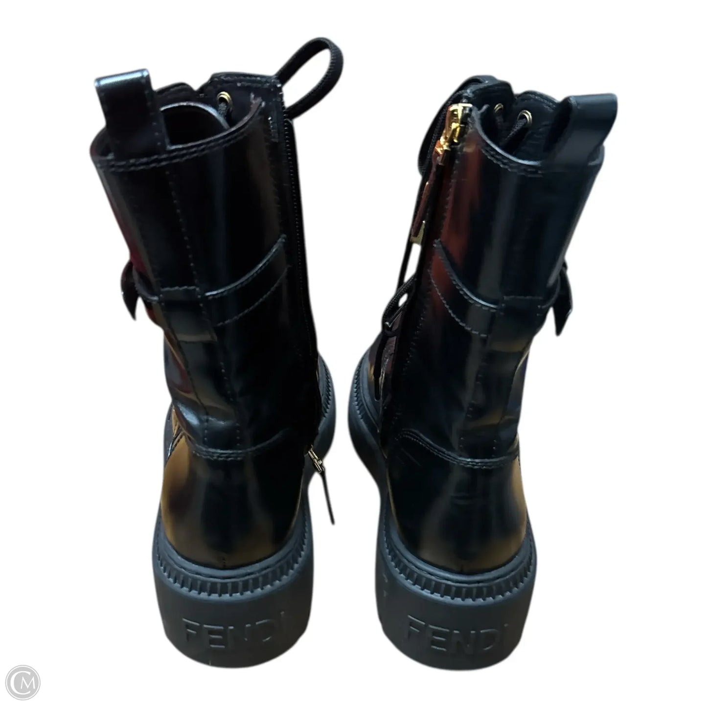 Boots Luxury Designer By Fendi In Black