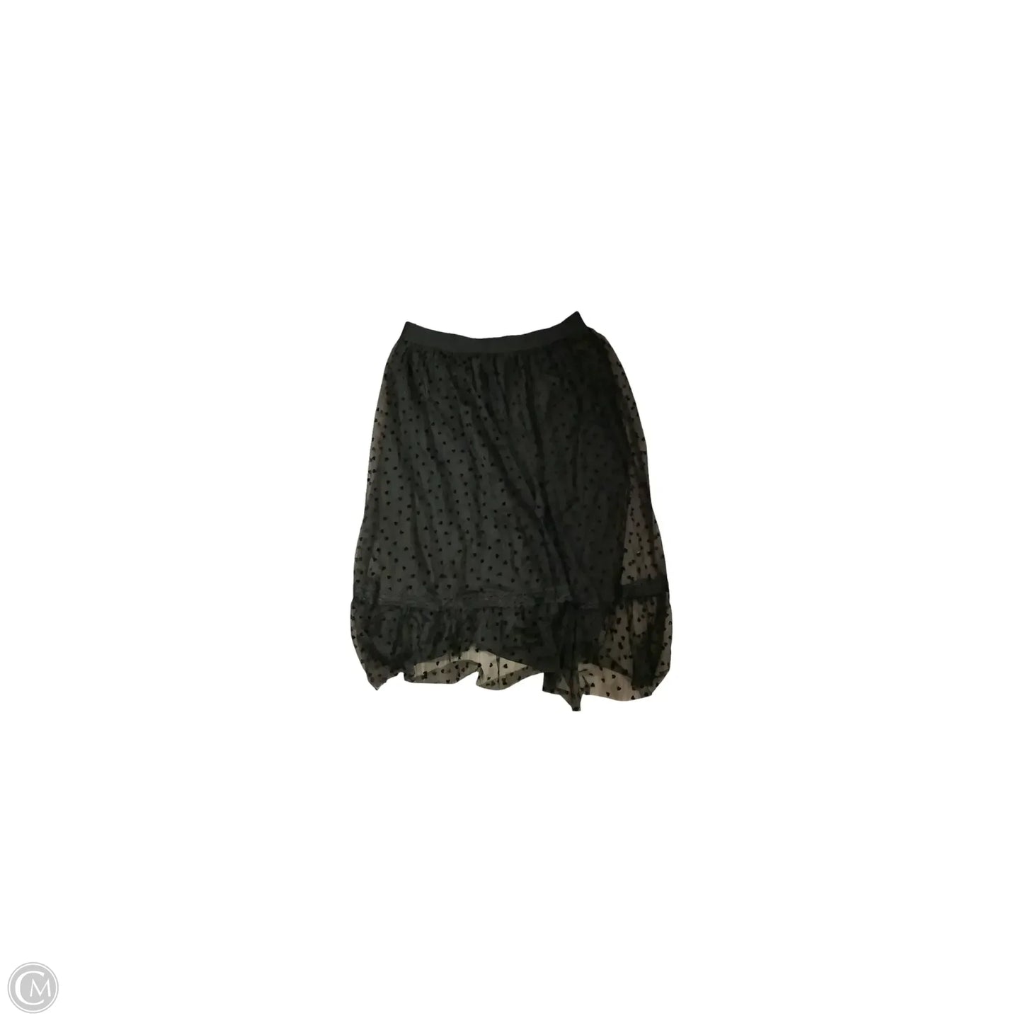 Skirt Midi By Kate Kasin In Black, Size: Xl