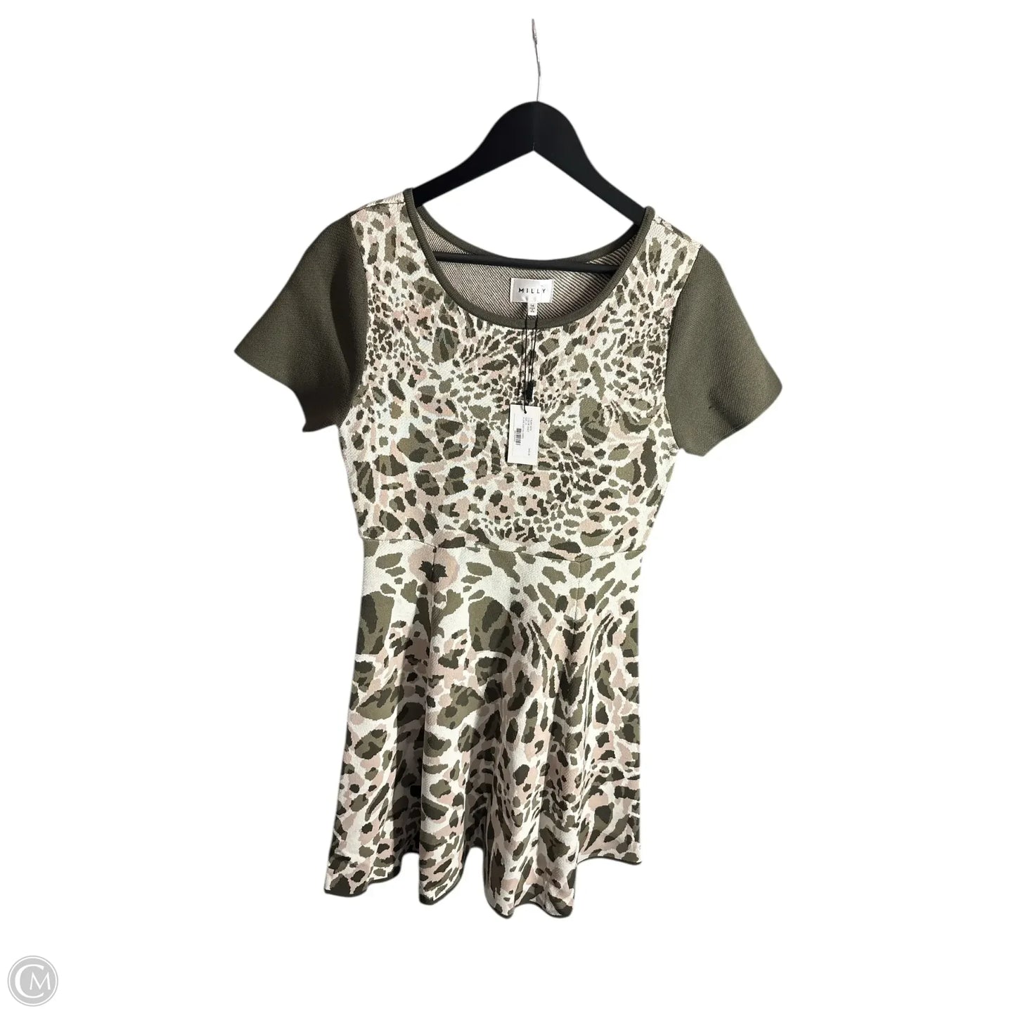 Dress Designer By Milly In Green & Pink, Size: 14