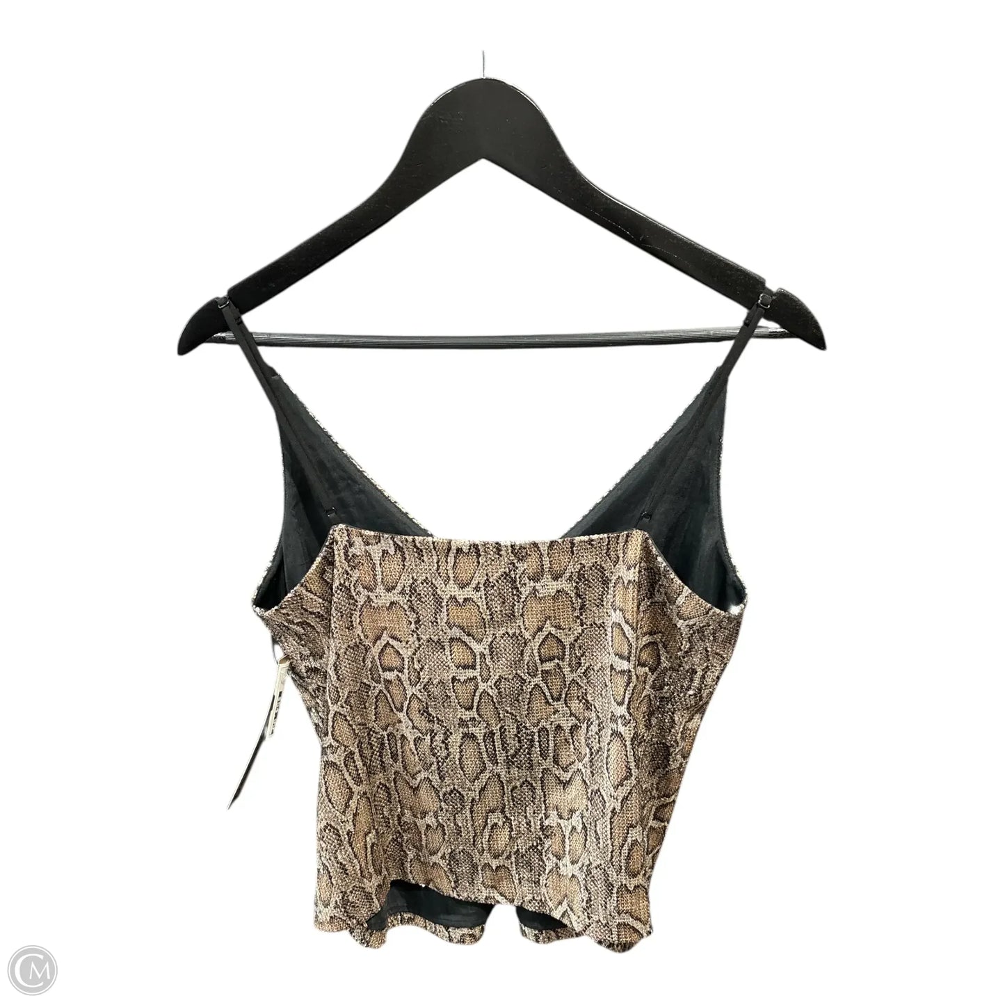 Top Sleeveless By L Agence In Snakeskin Print, Size: S
