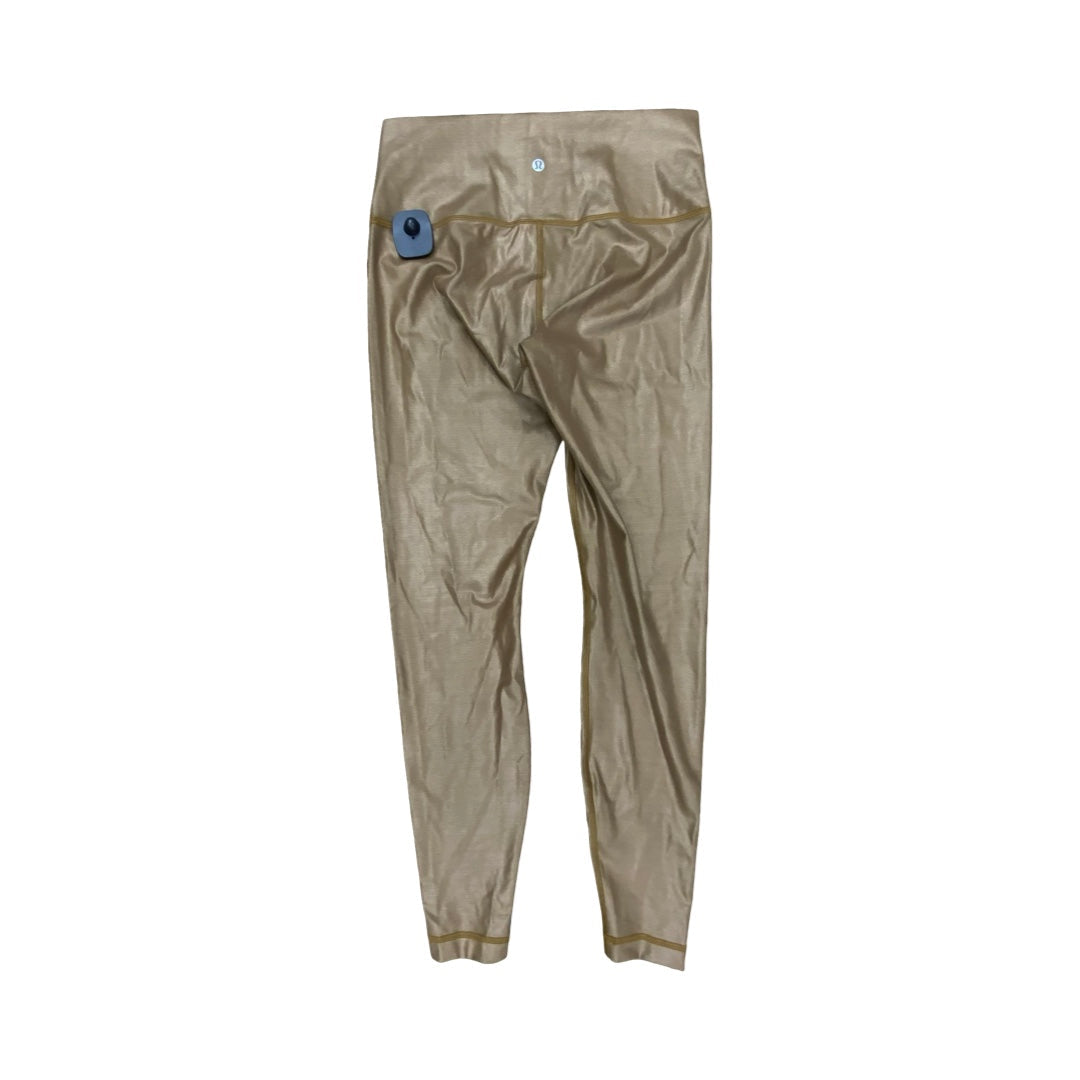 Athletic Leggings By Lululemon In Gold, Size:8