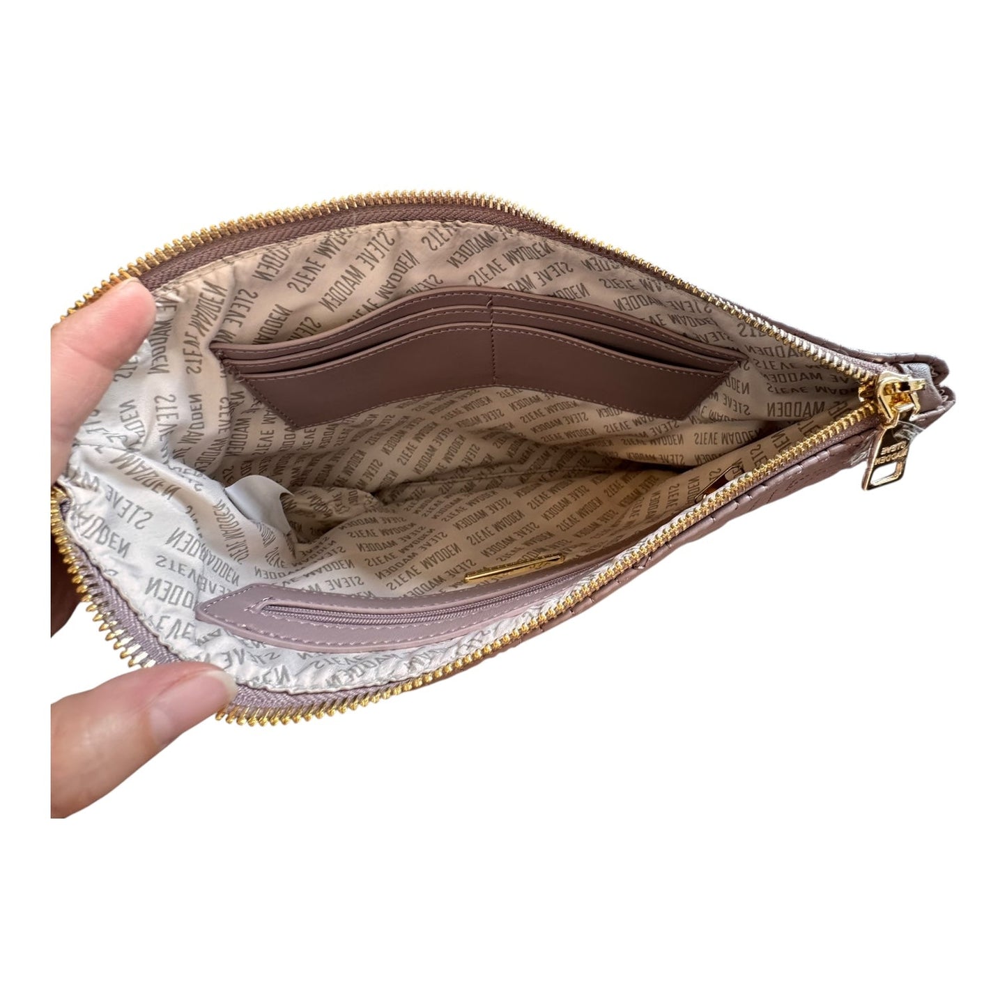 Clutch By Steve Madden In Mauve, Size: Large
