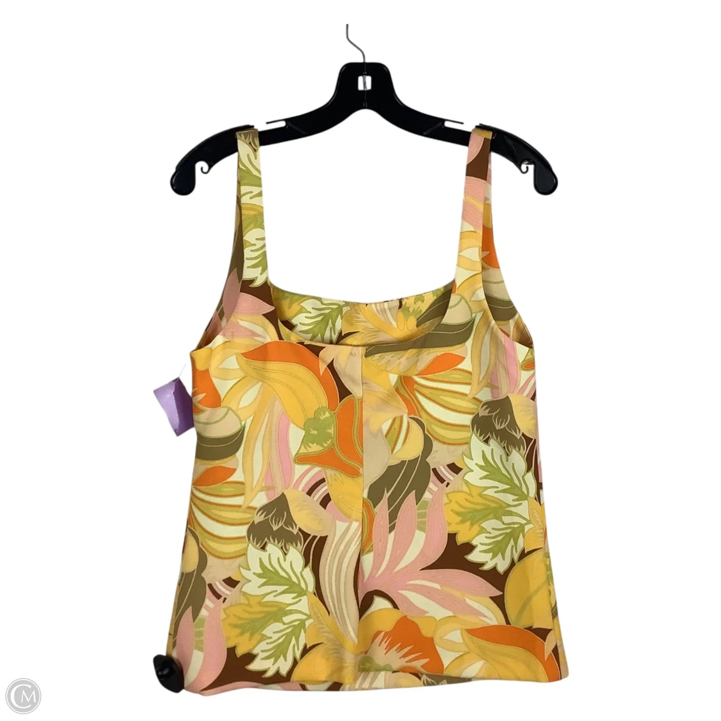 Top Sleeveless By Zara In Tropical Print, Size: Xs