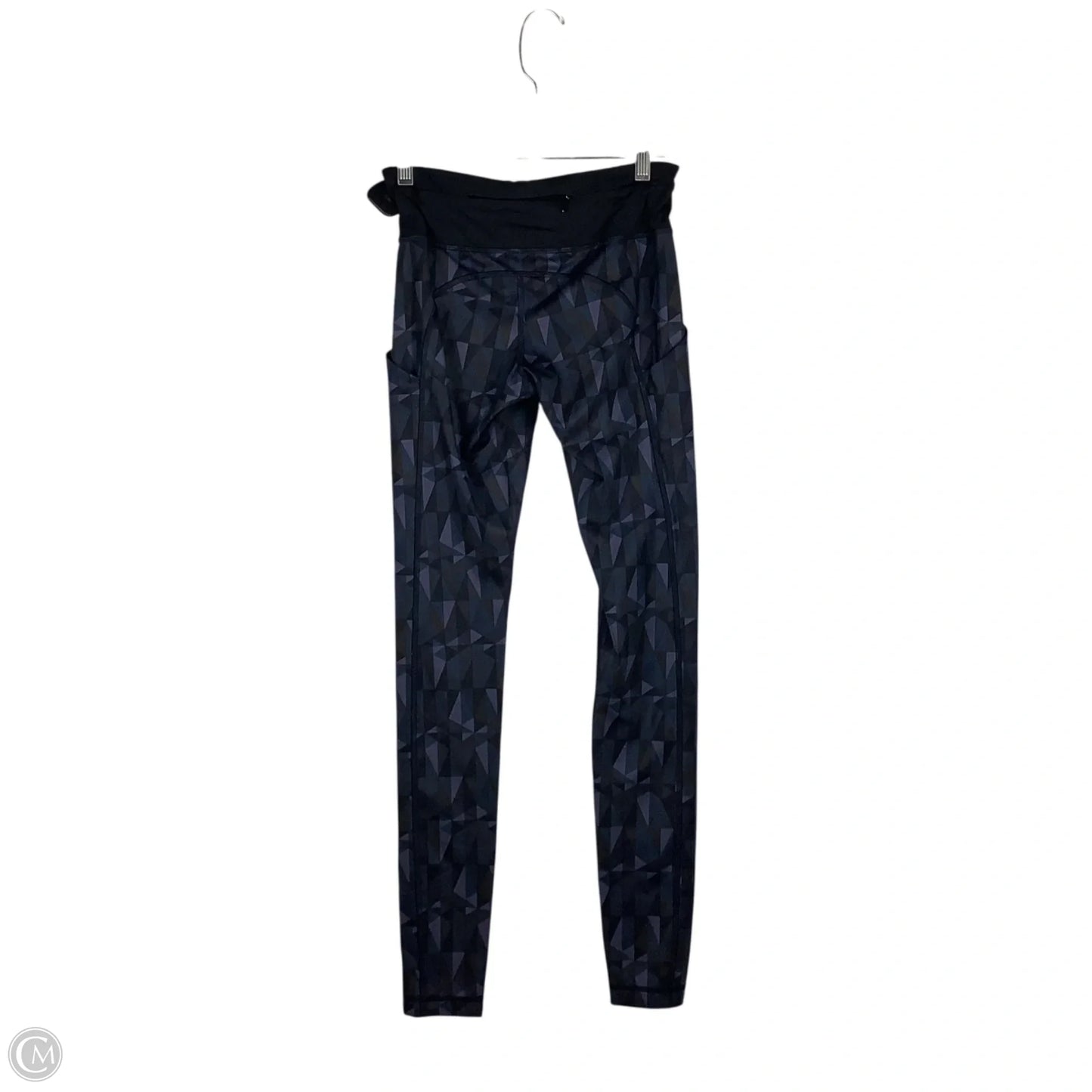 Athletic Leggings By Lululemon In Black & Purple, Size: 4