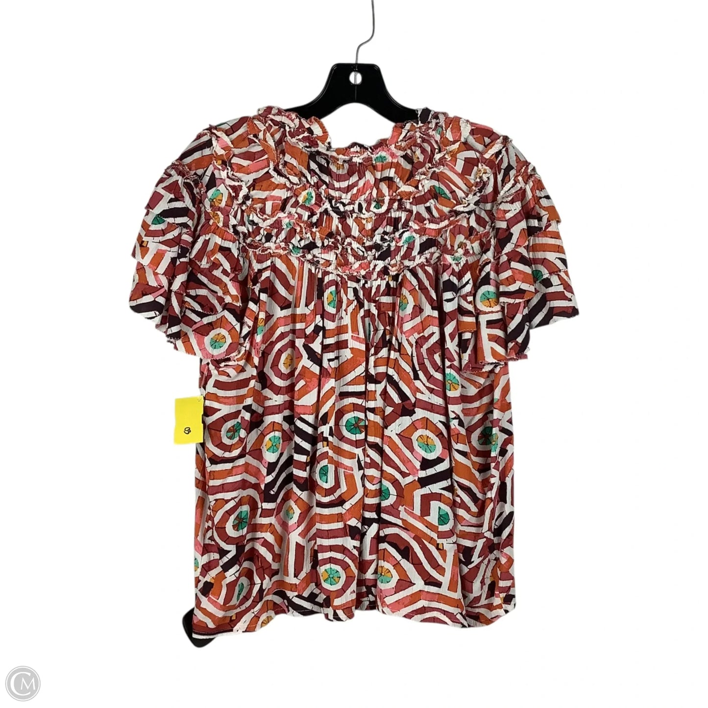 Top Short Sleeve By Maeve In Multi-colored, Size: S