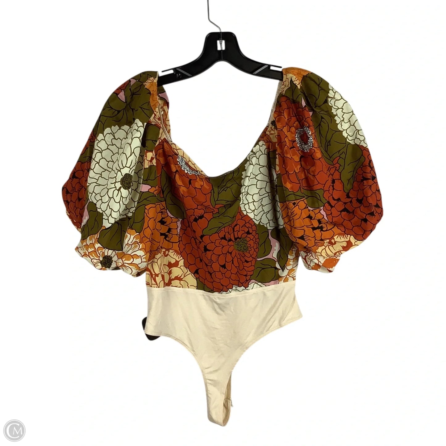 Bodysuit By Vestique In Floral Print, Size: M