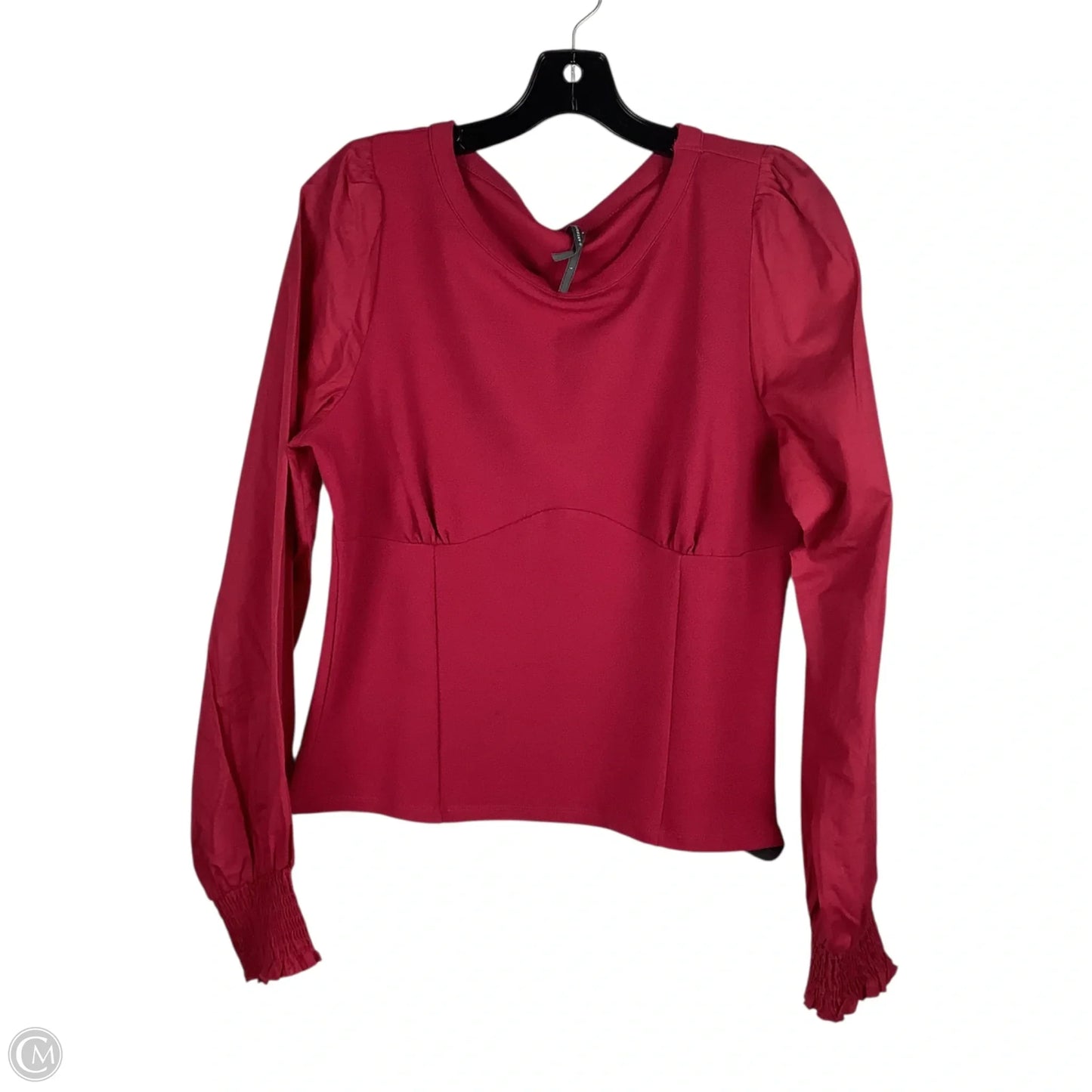 Top Long Sleeve By Anthropologie In Pink, Size: L