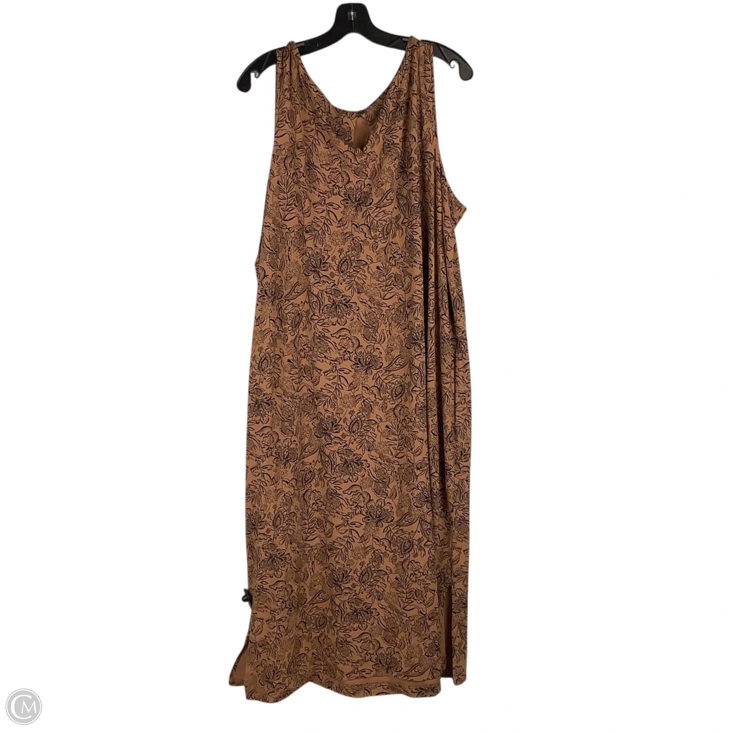 Dress Casual Maxi By J. Jill In Brown, Size: 2x