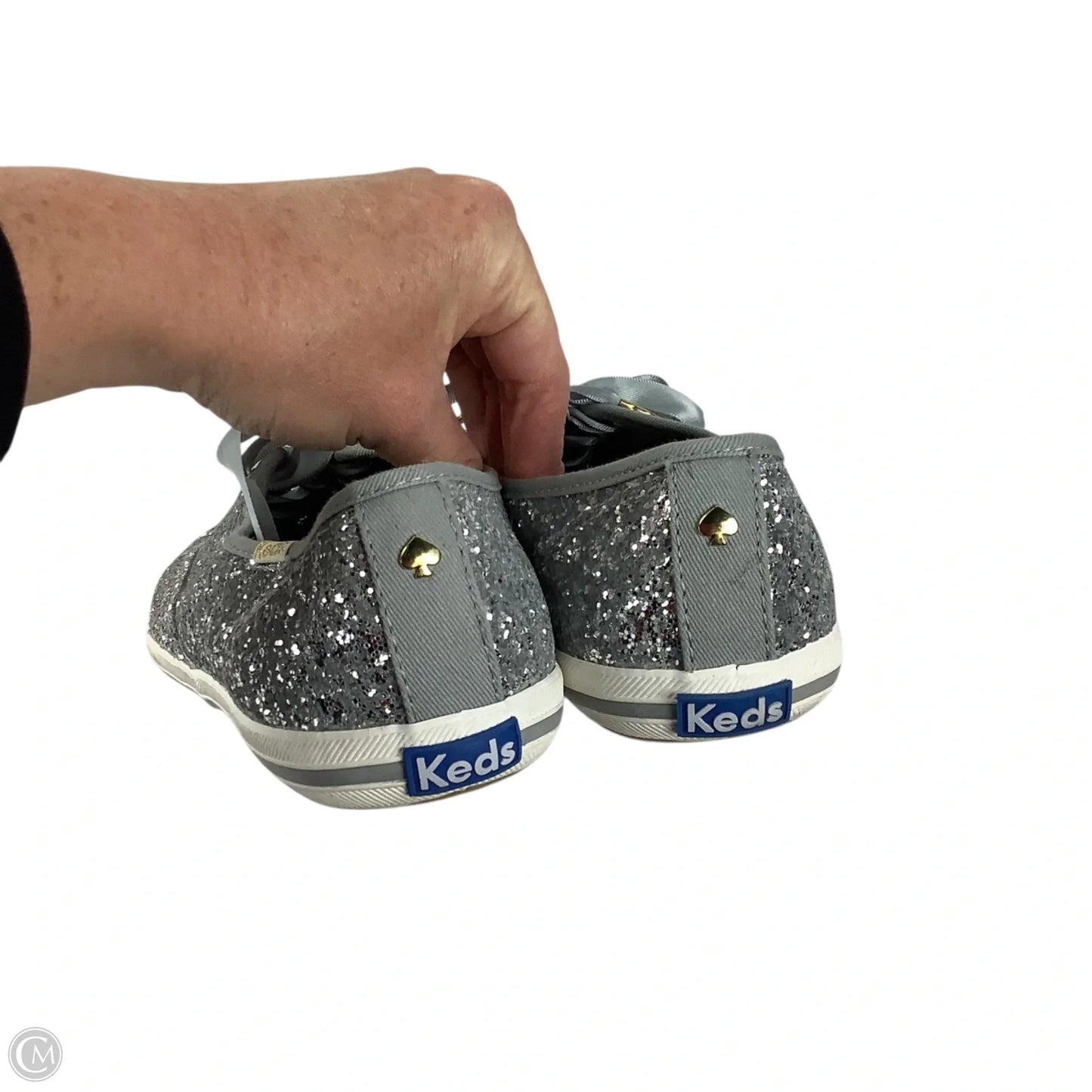 Shoes Designer By Kate Spade In Grey, Size: 8.5