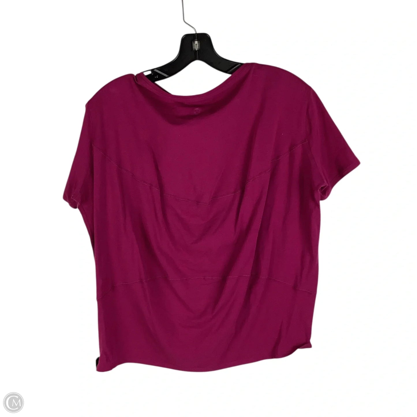 Athletic Top Short Sleeve By Lululemon In Purple, Size: 2