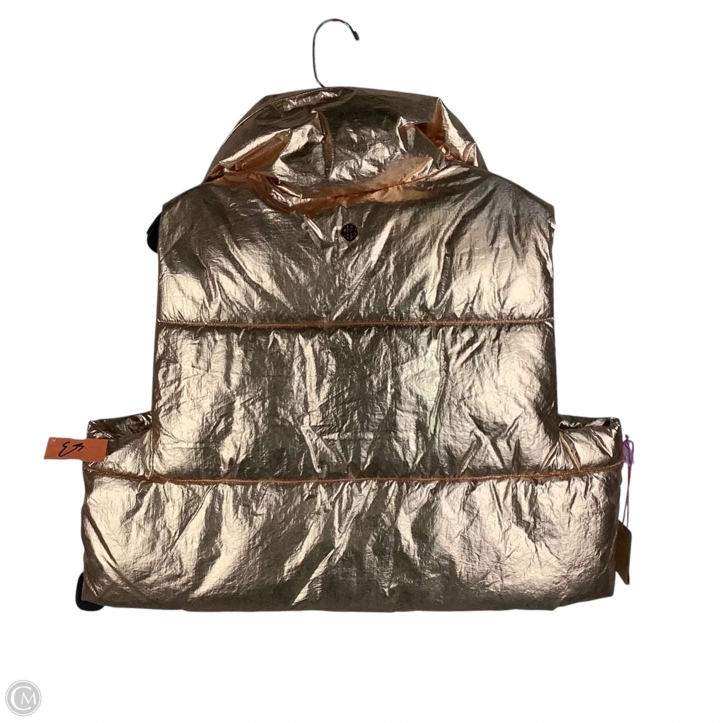 Vest Puffer & Quilted By Simply Southern In Gold, Size: Xl/XXL