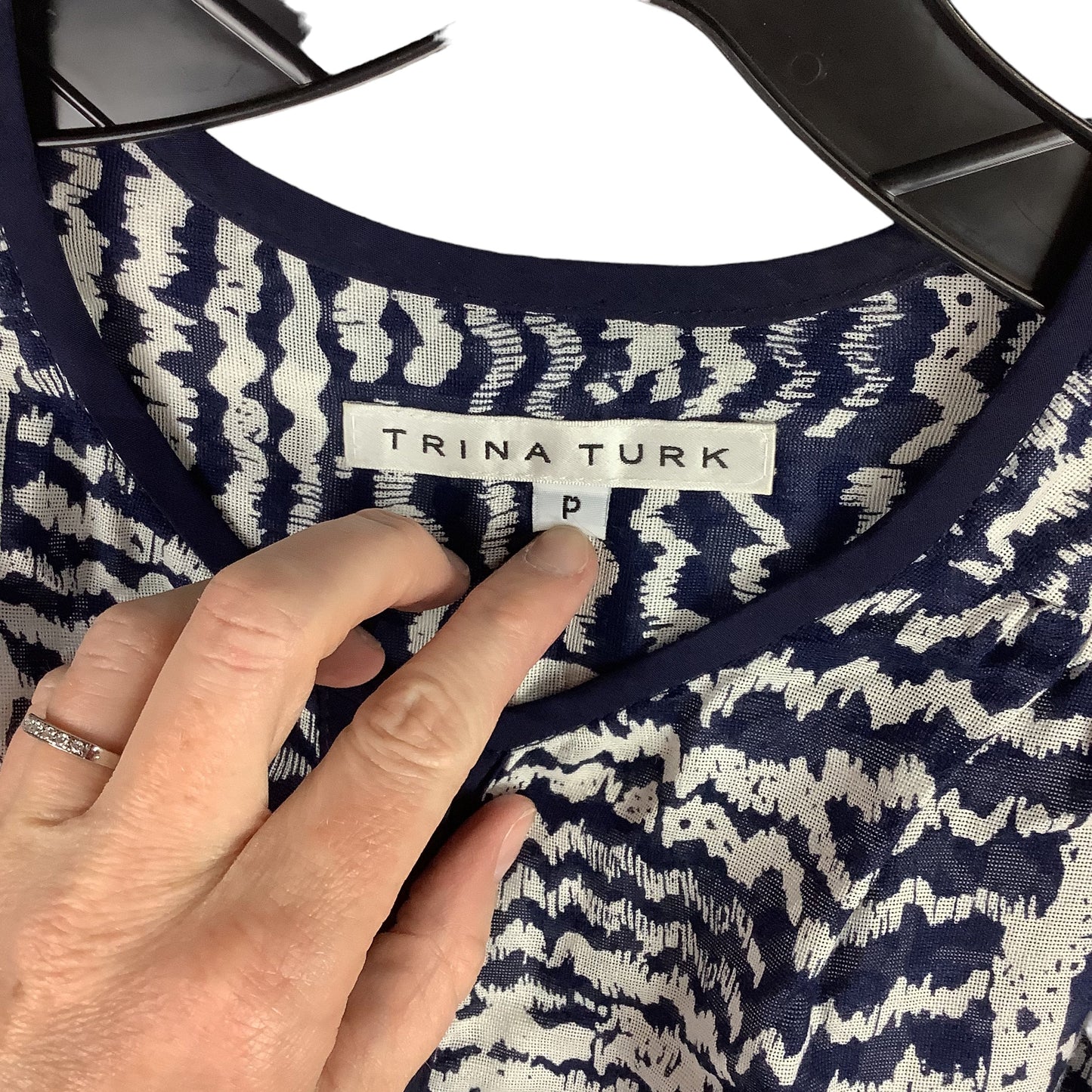 Top Long Sleeve Designer By Trina By Trina Turk Size: Petite S
