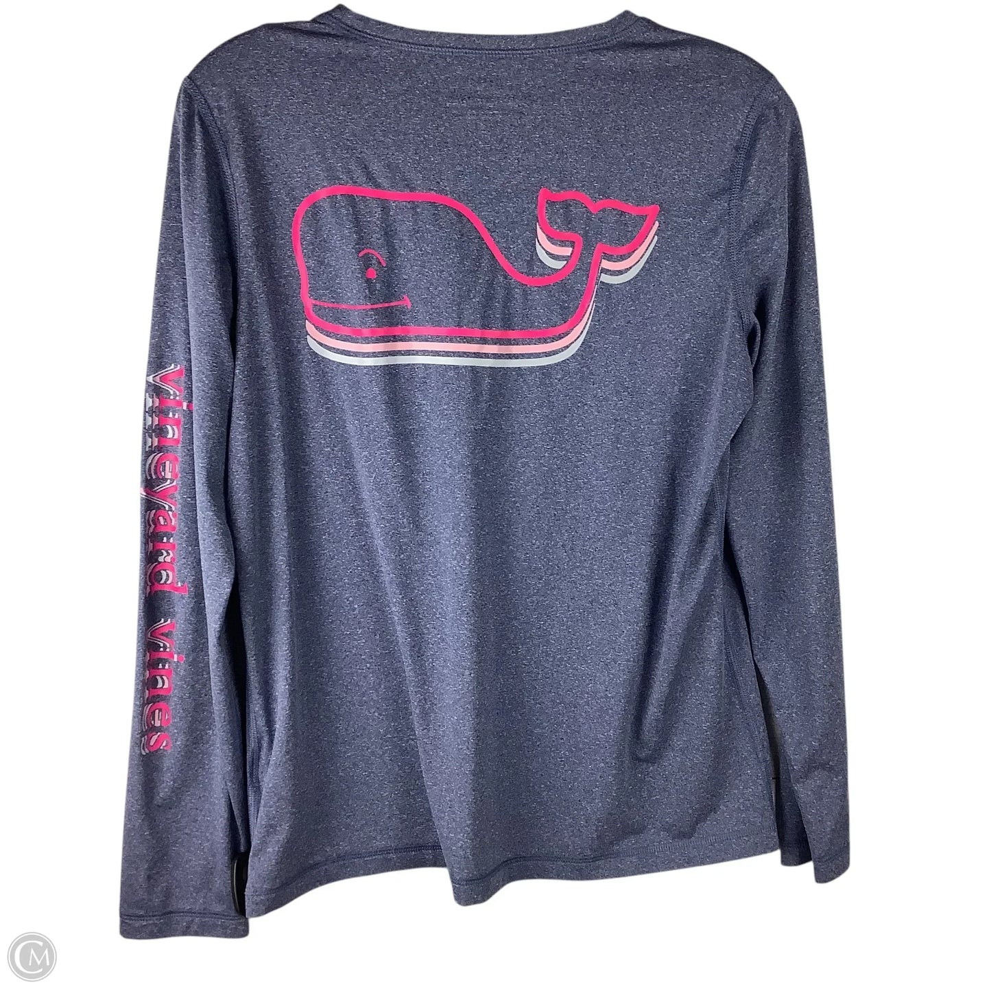 Athletic Top Long Sleeve Crewneck By Vineyard Vines In Navy, Size: S