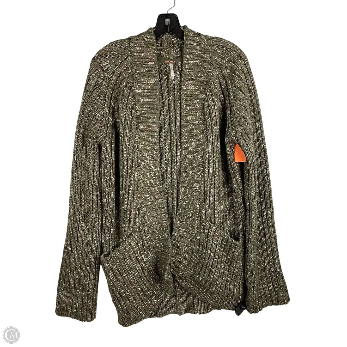Sweater Cardigan By Free People In Green, Size: Xs