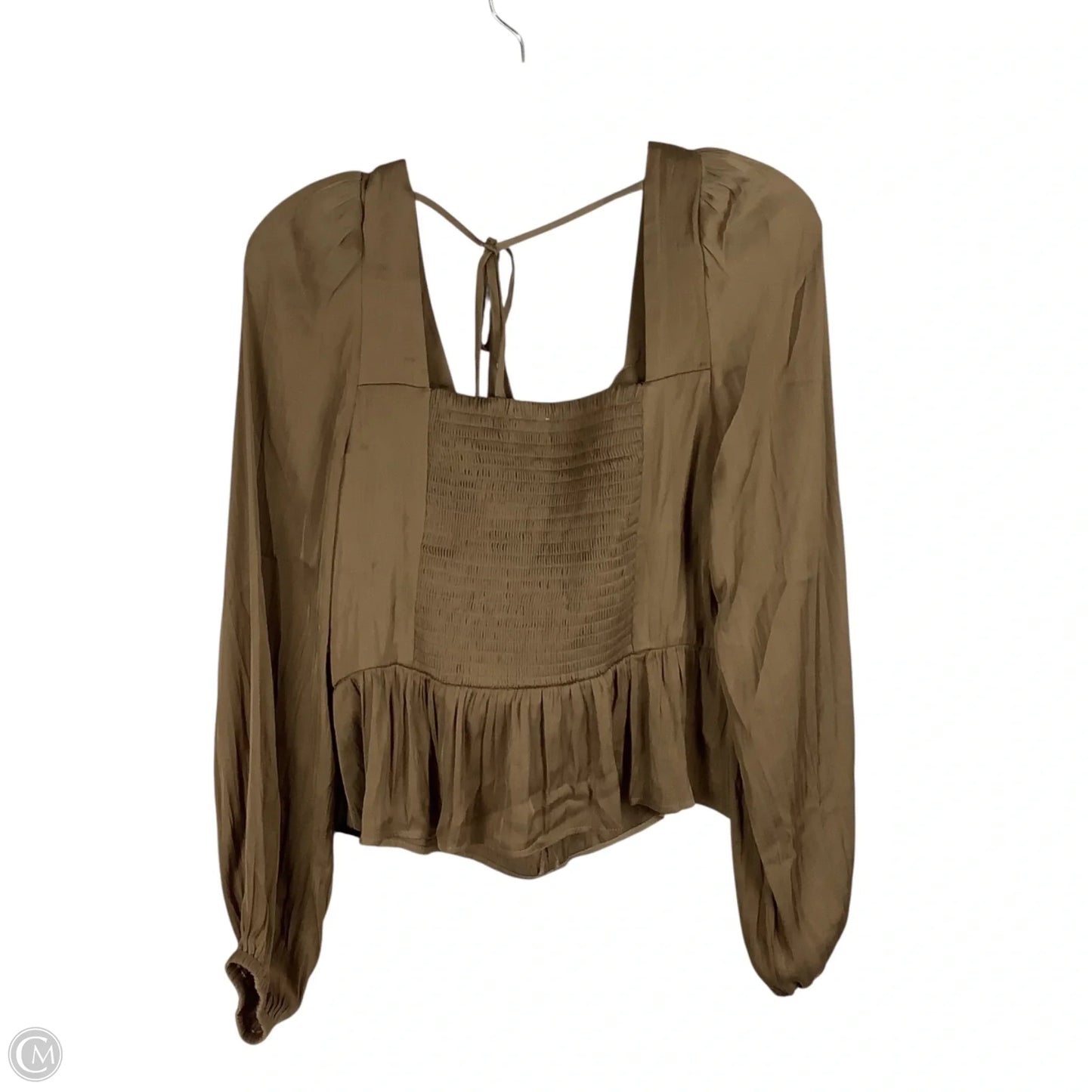 Top Long Sleeve By Joie In Brown, Size: L
