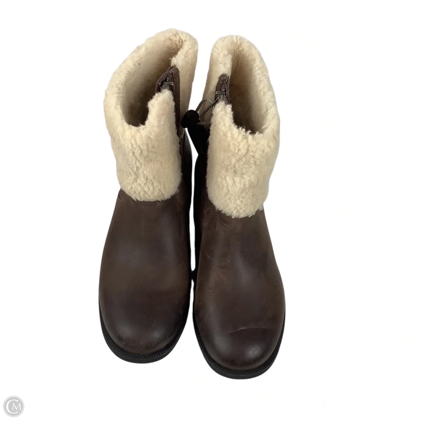Boots Designer By Ugg In Brown, Size: 7