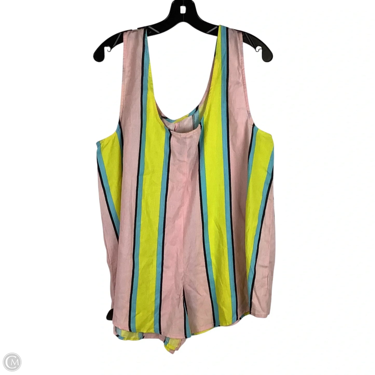 Romper By Clothes Mentor In Striped Pattern, Size: 10