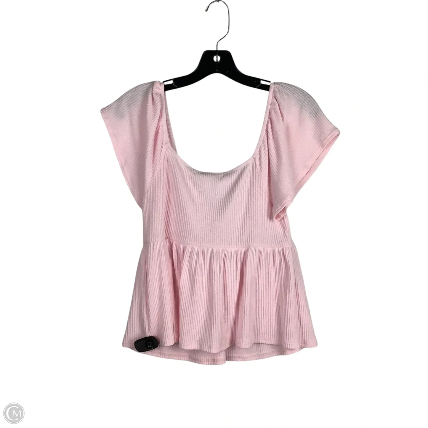 Top Short Sleeve By Altard State In Pink, Size: L