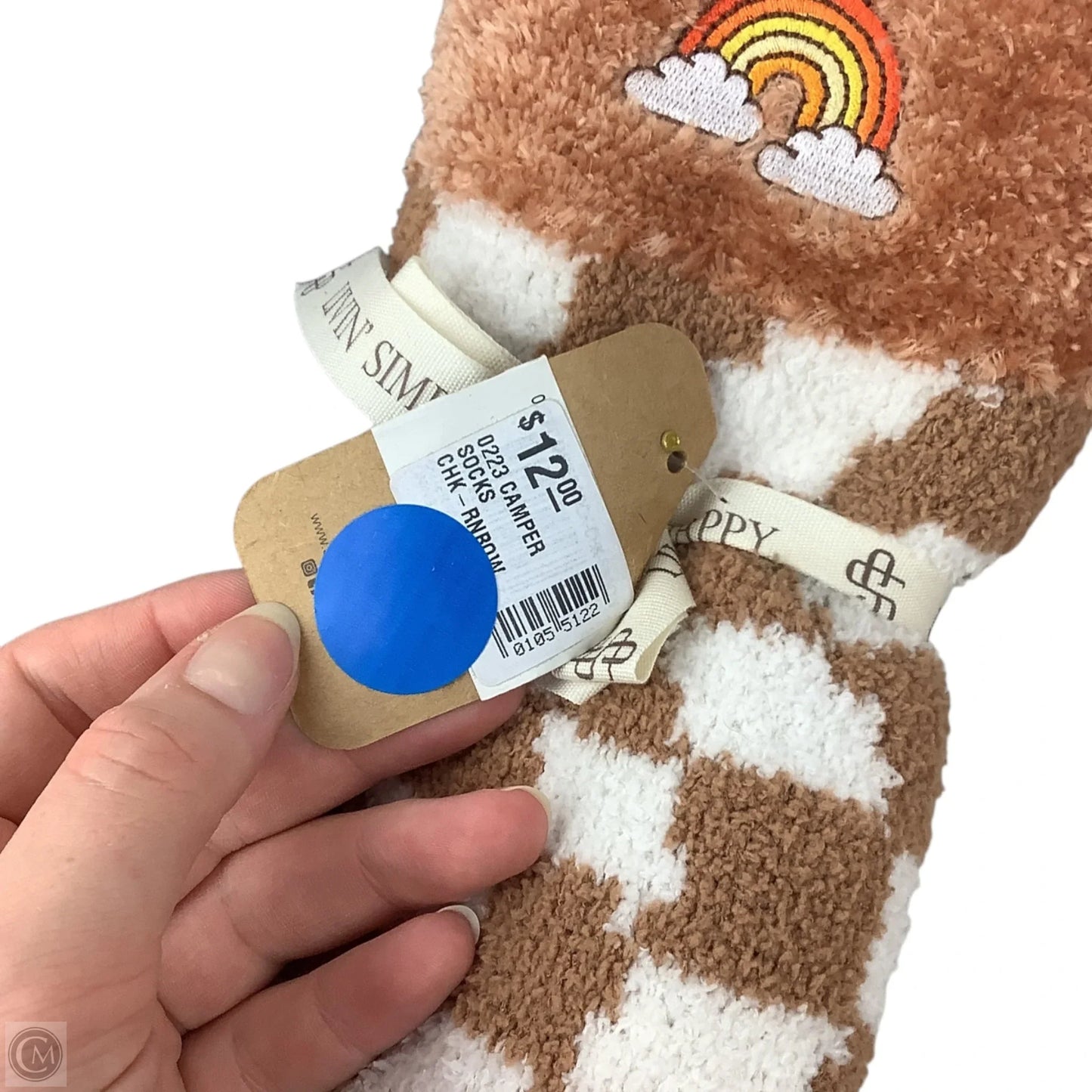 Socks By Simply Southern In Checkered Pattern, Size: 0
