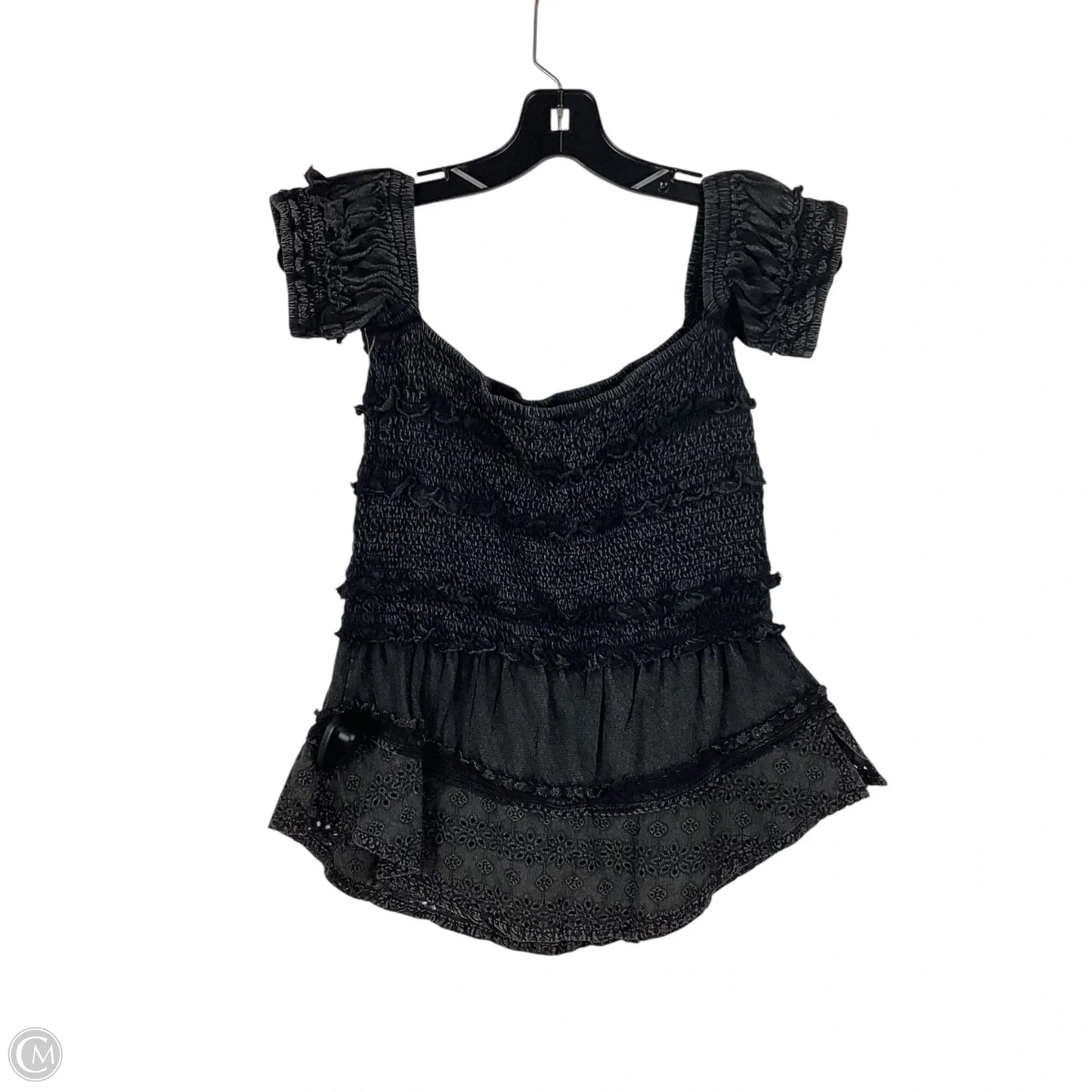 Top Short Sleeve By Free People In Grey, Size: M