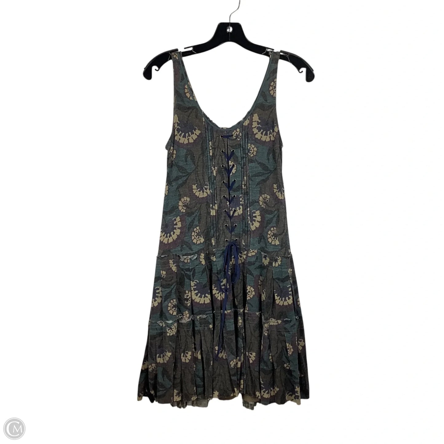 Dress Casual Midi By Free People In Grey & Tan, Size: L