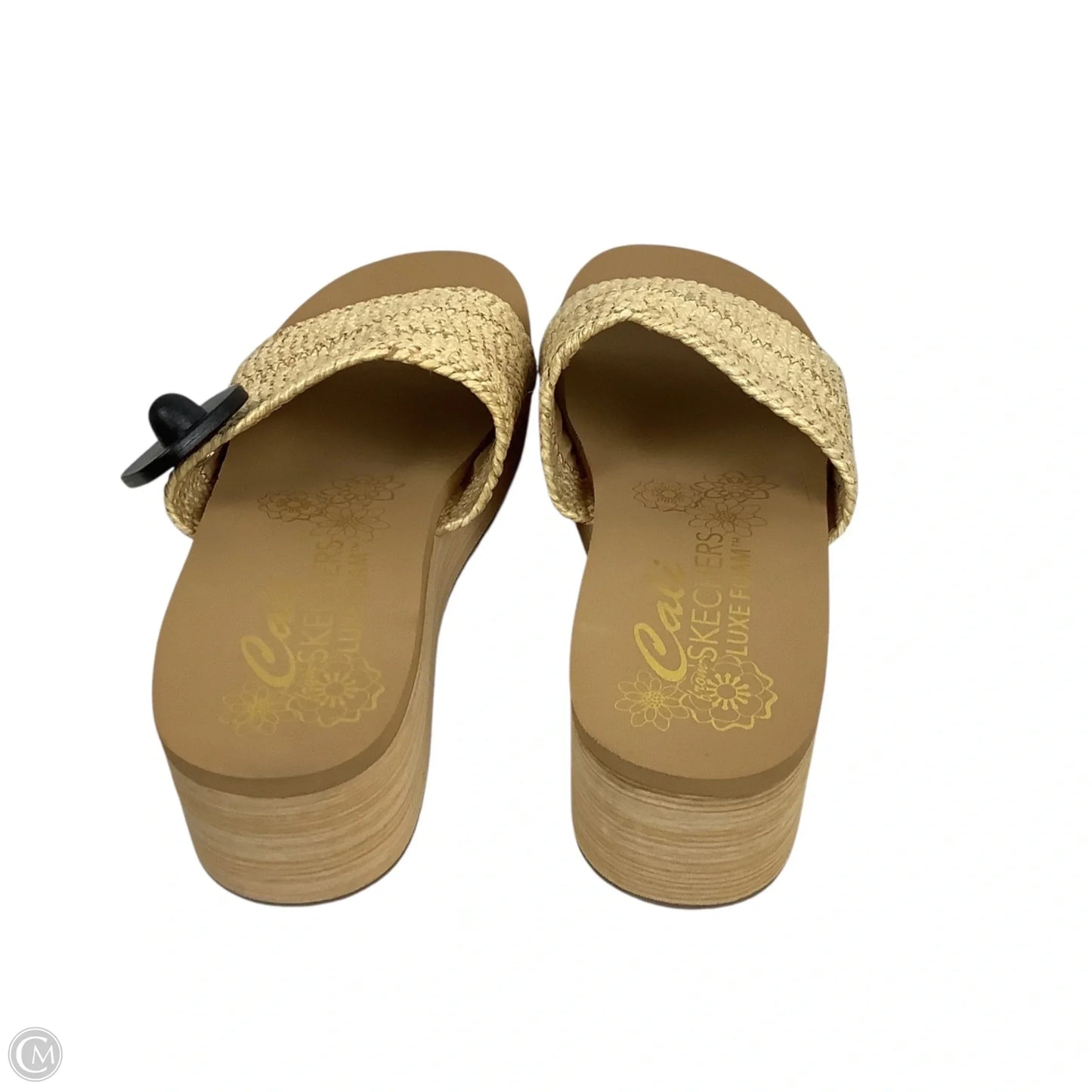 Sandals Heels Platform By Skechers In Tan, Size: 8.5