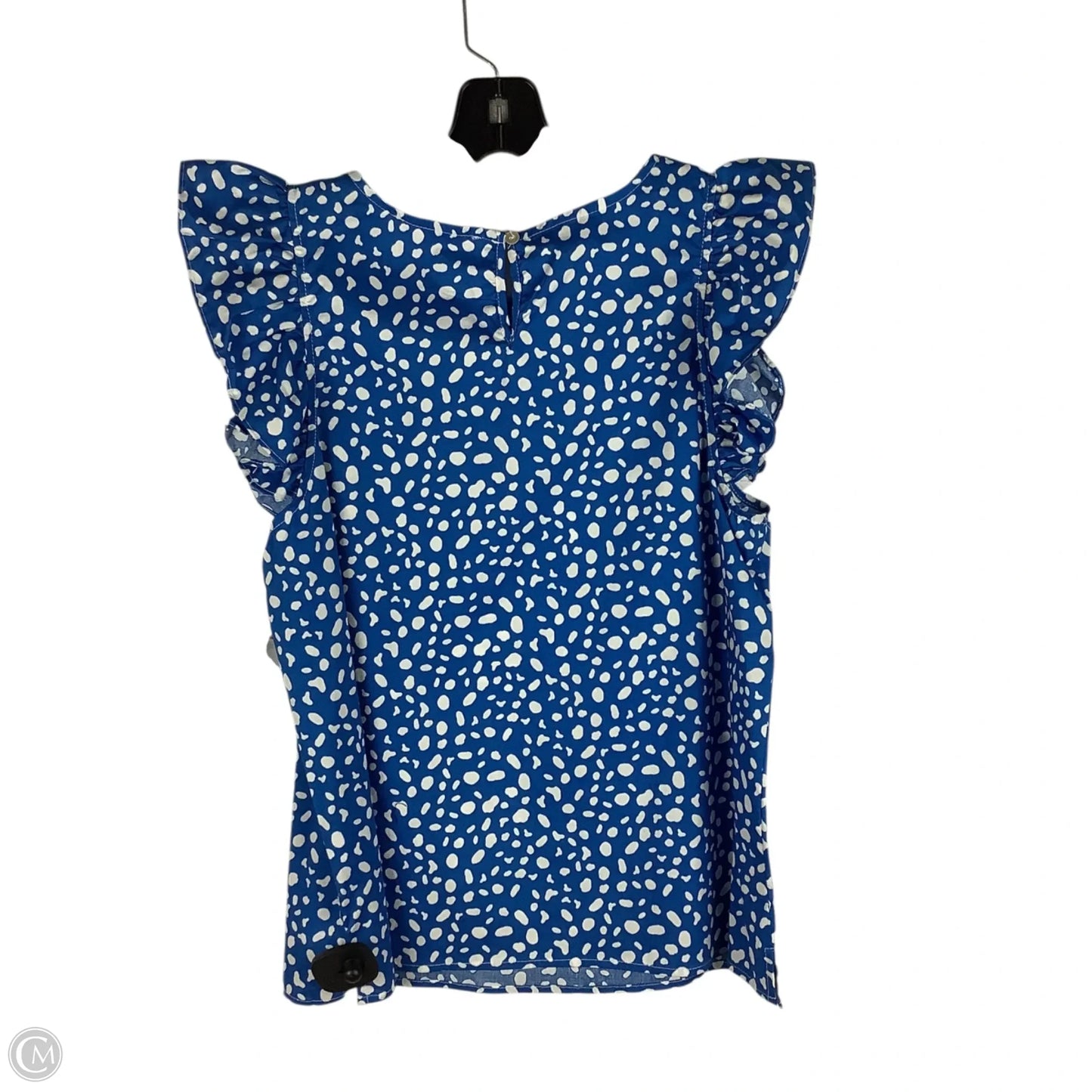 Top Sleeveless By Michelle Mcdowell In Blue, Size: L