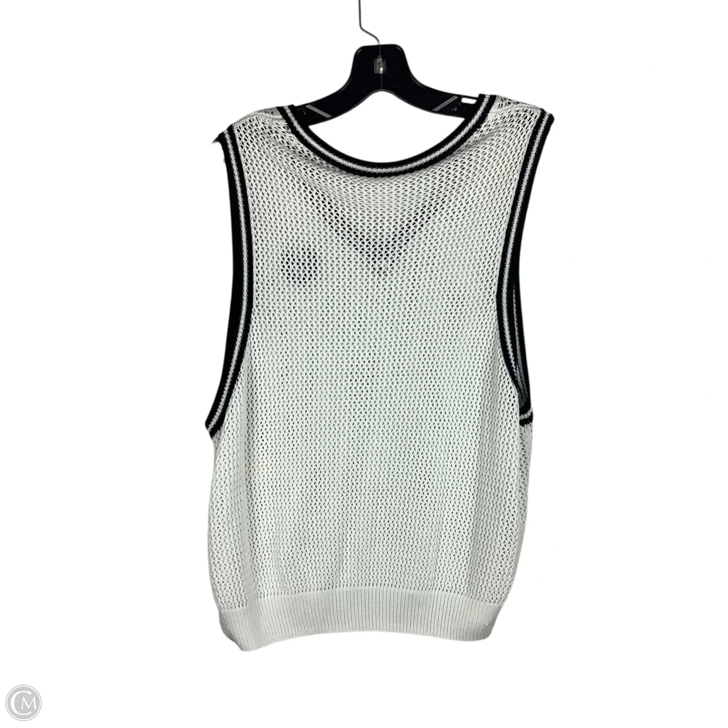 Vest Sweater By Pink In White, Size: L