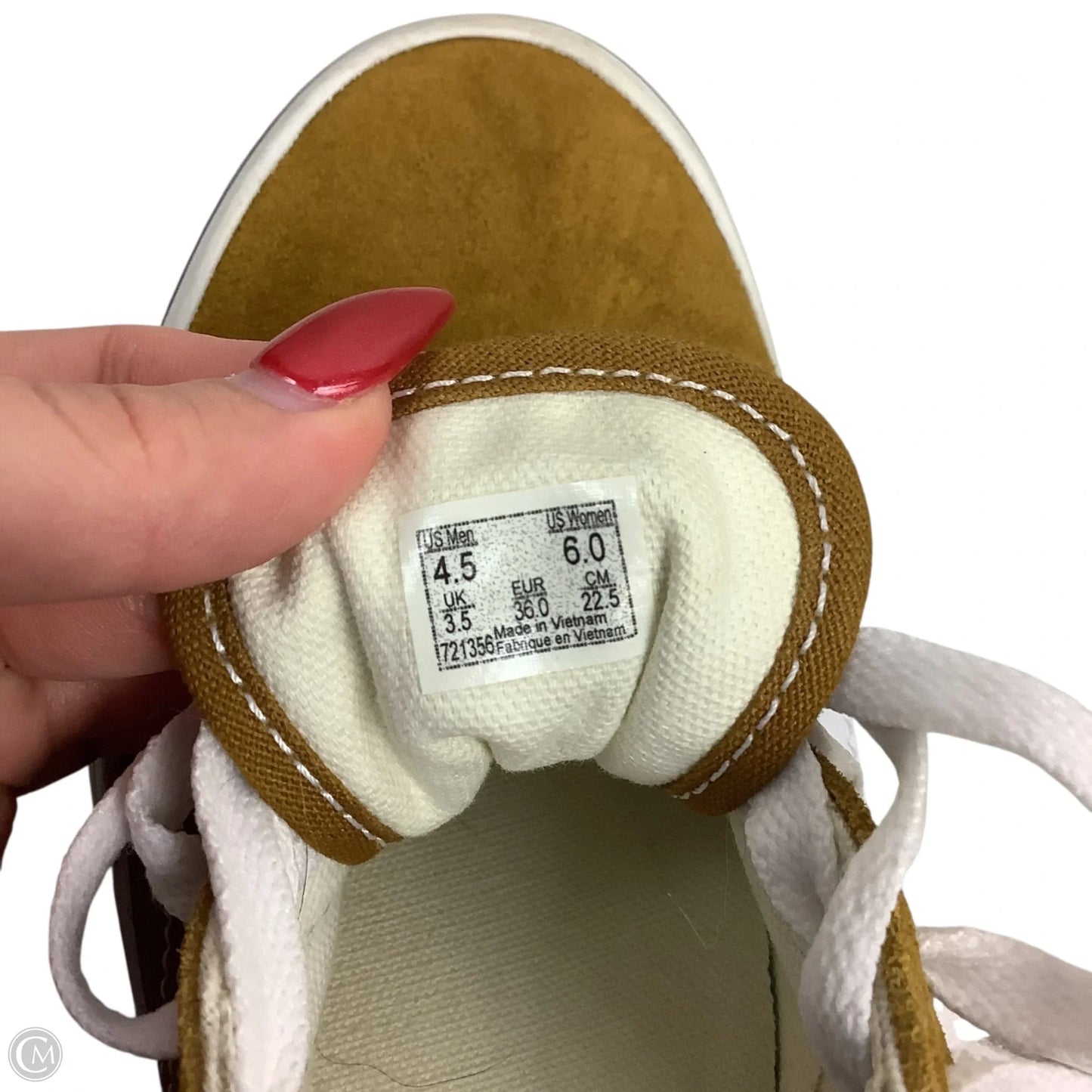 Shoes Sneakers By Vans In Yellow, Size: 6