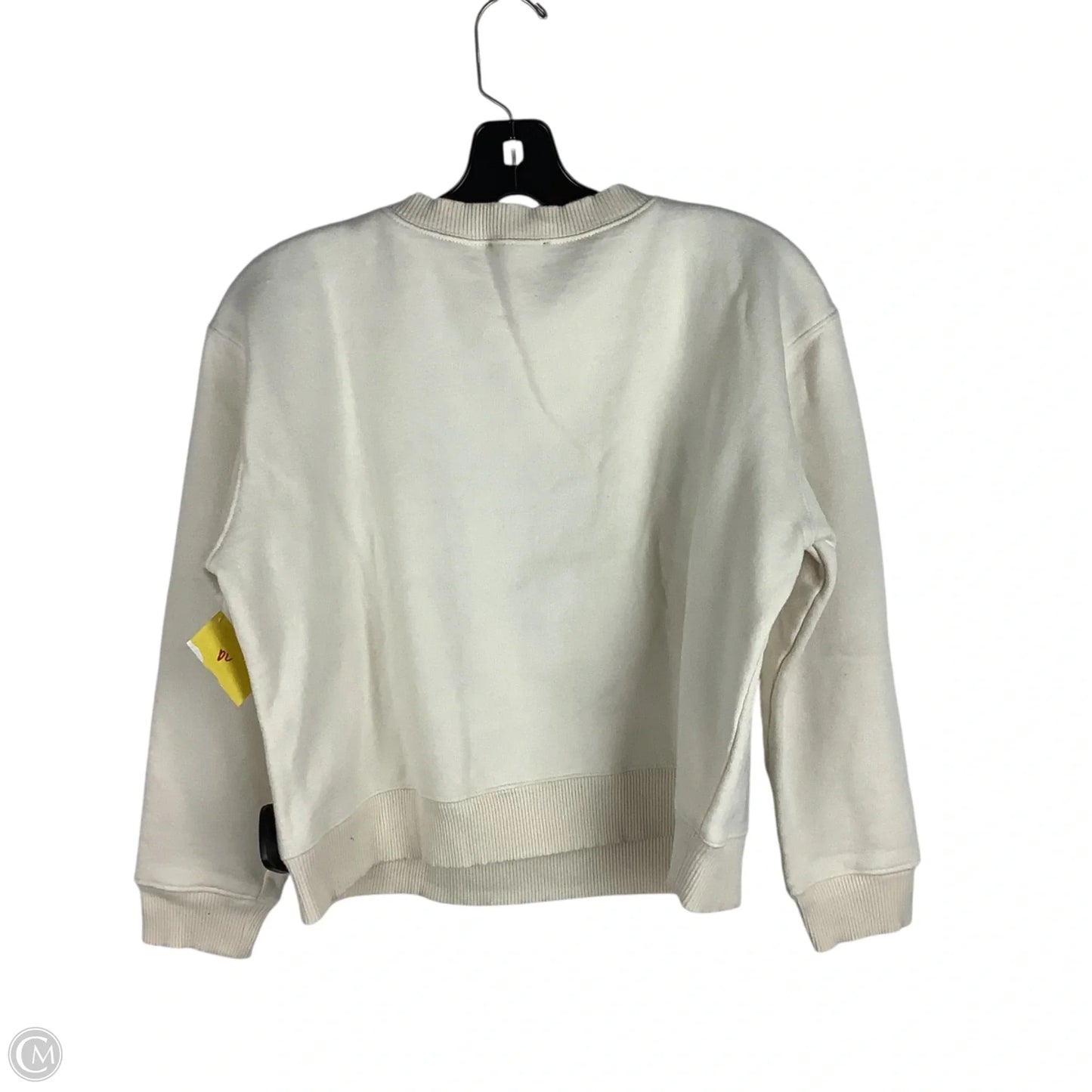 Sweatshirt Crewneck By Zara In Cream, Size: S