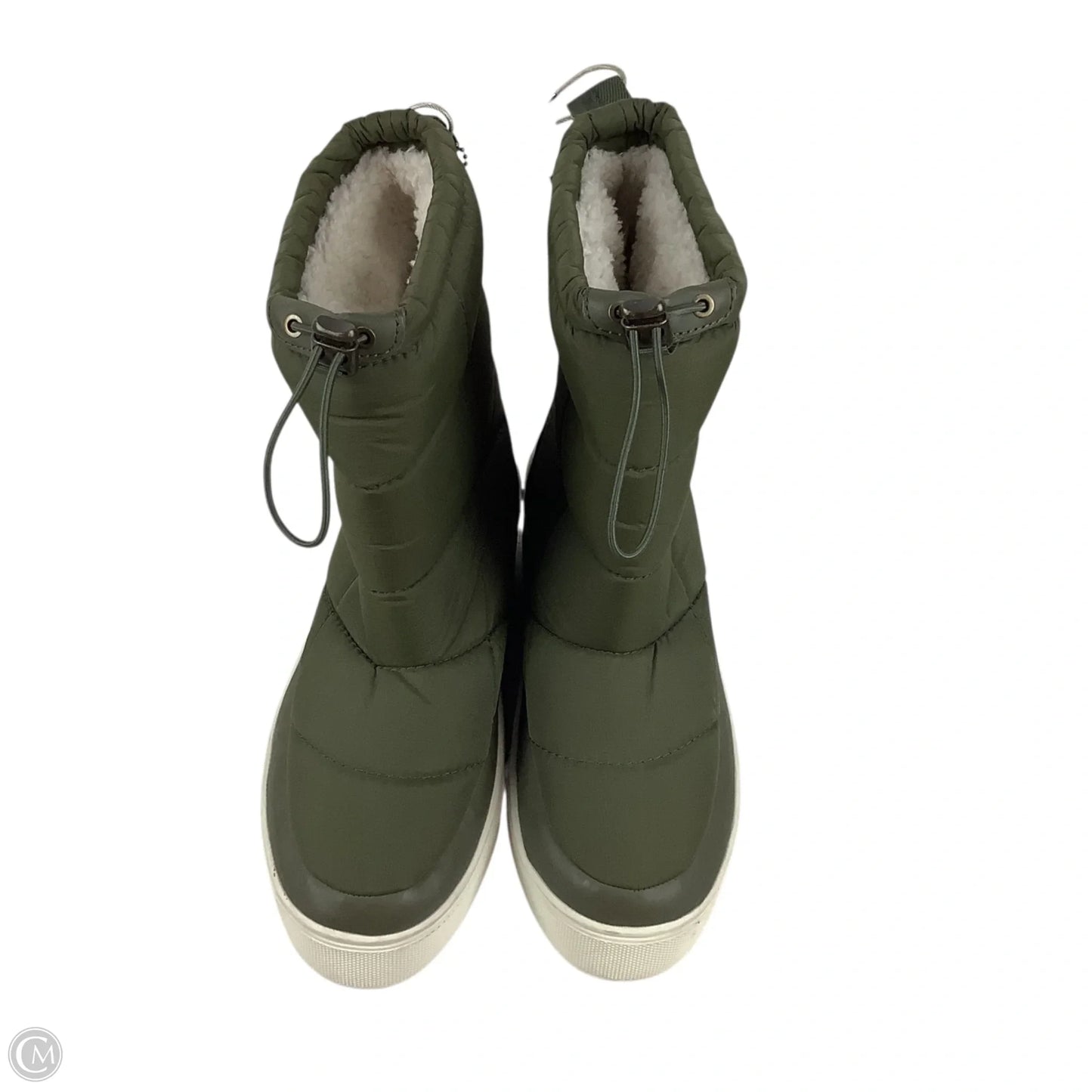 Boots Ankle Flats By J Slides In Green, Size: 10