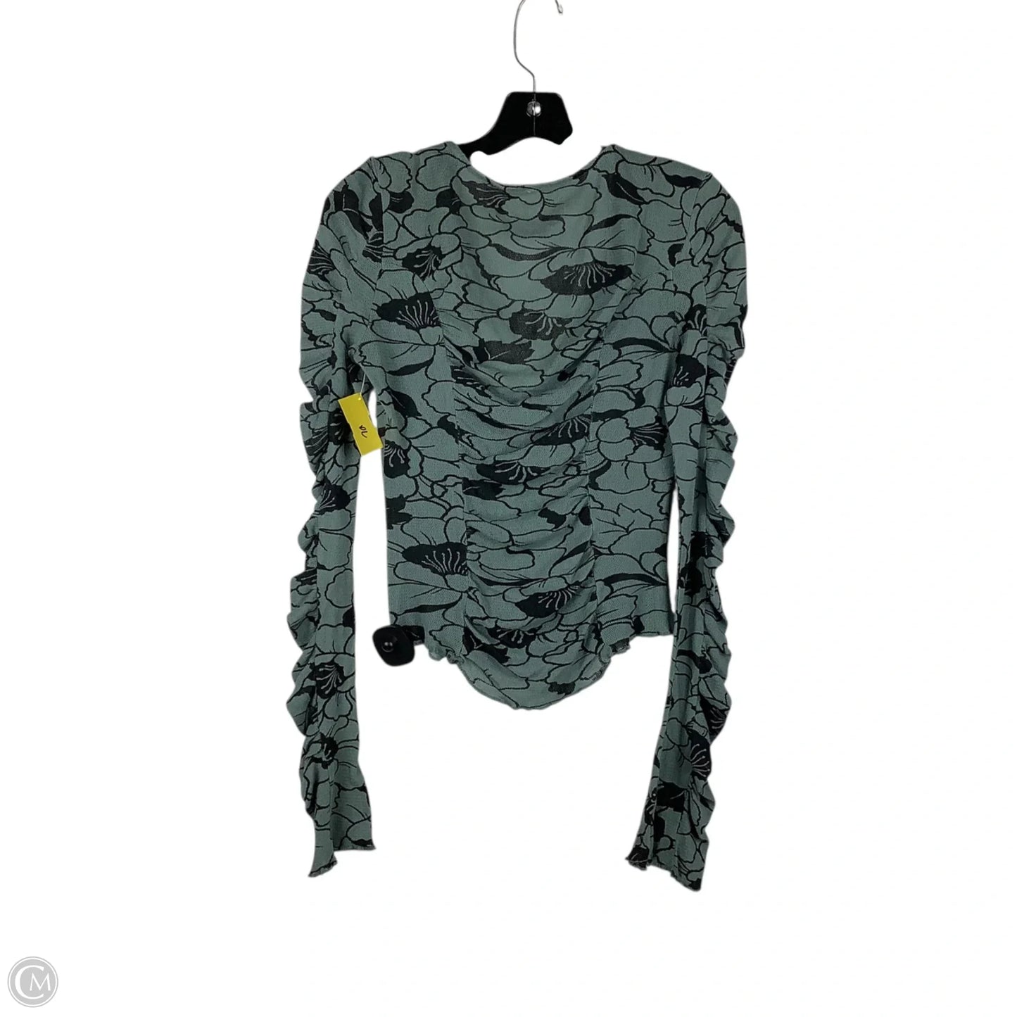 Top Long Sleeve By Free People In Green, Size: S