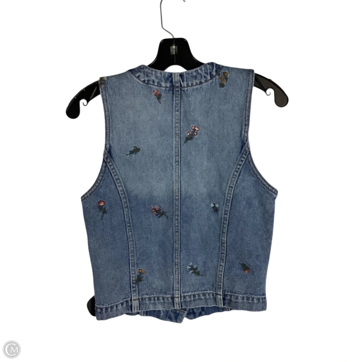 Vest Other By Free People Driftwood In Blue Denim, Size: Xs